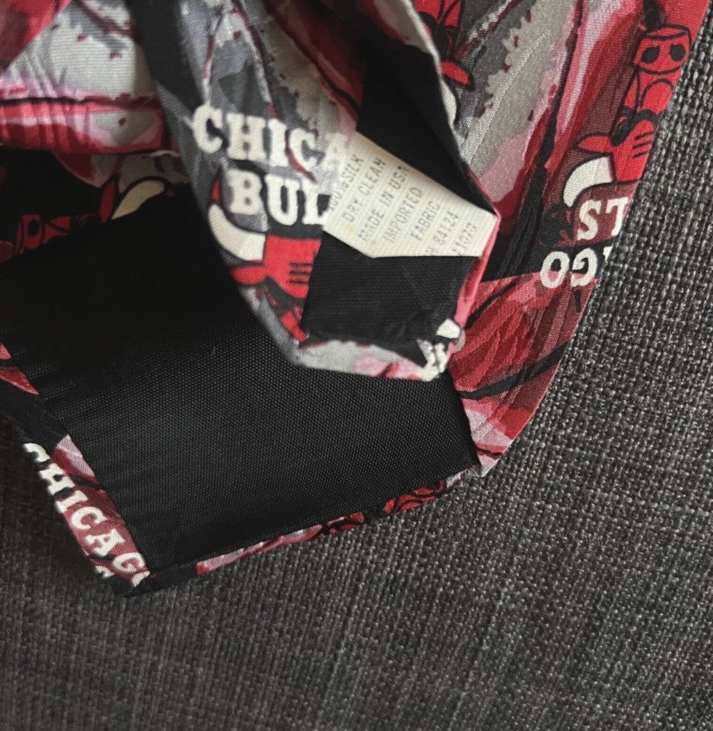 Vintage Vintage RMSport Chicago Bulls Tie NBA Basketball Silk Size ONE SIZE - 3 Thumbnail