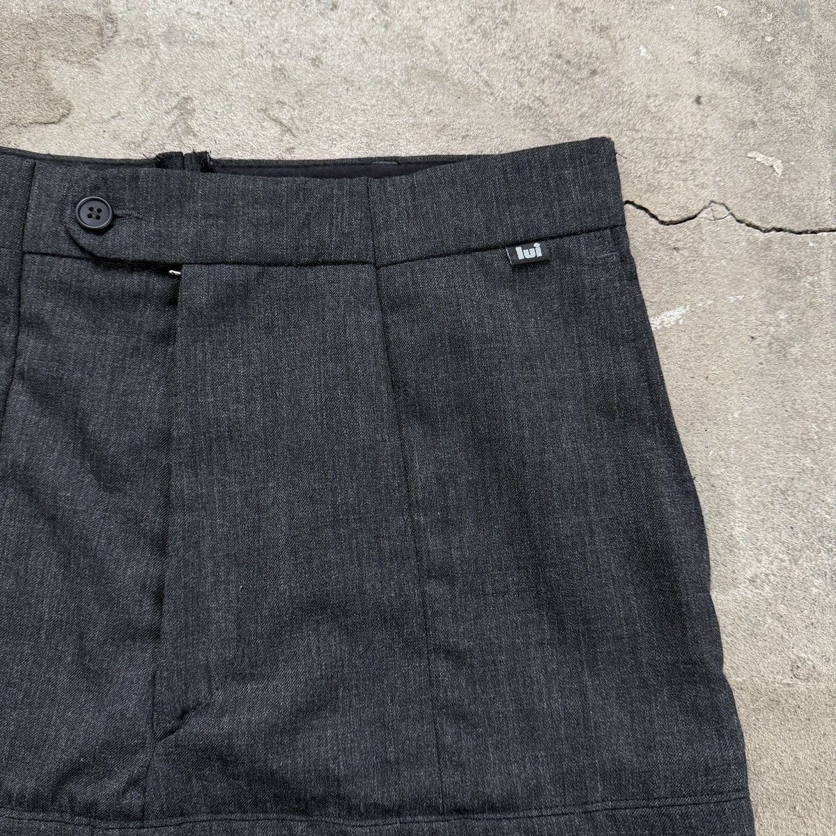 Vintage Vintage OfficeCore Lui Gray Mini Skirt Size 25" / US 0 / IT 36 - 3 Thumbnail