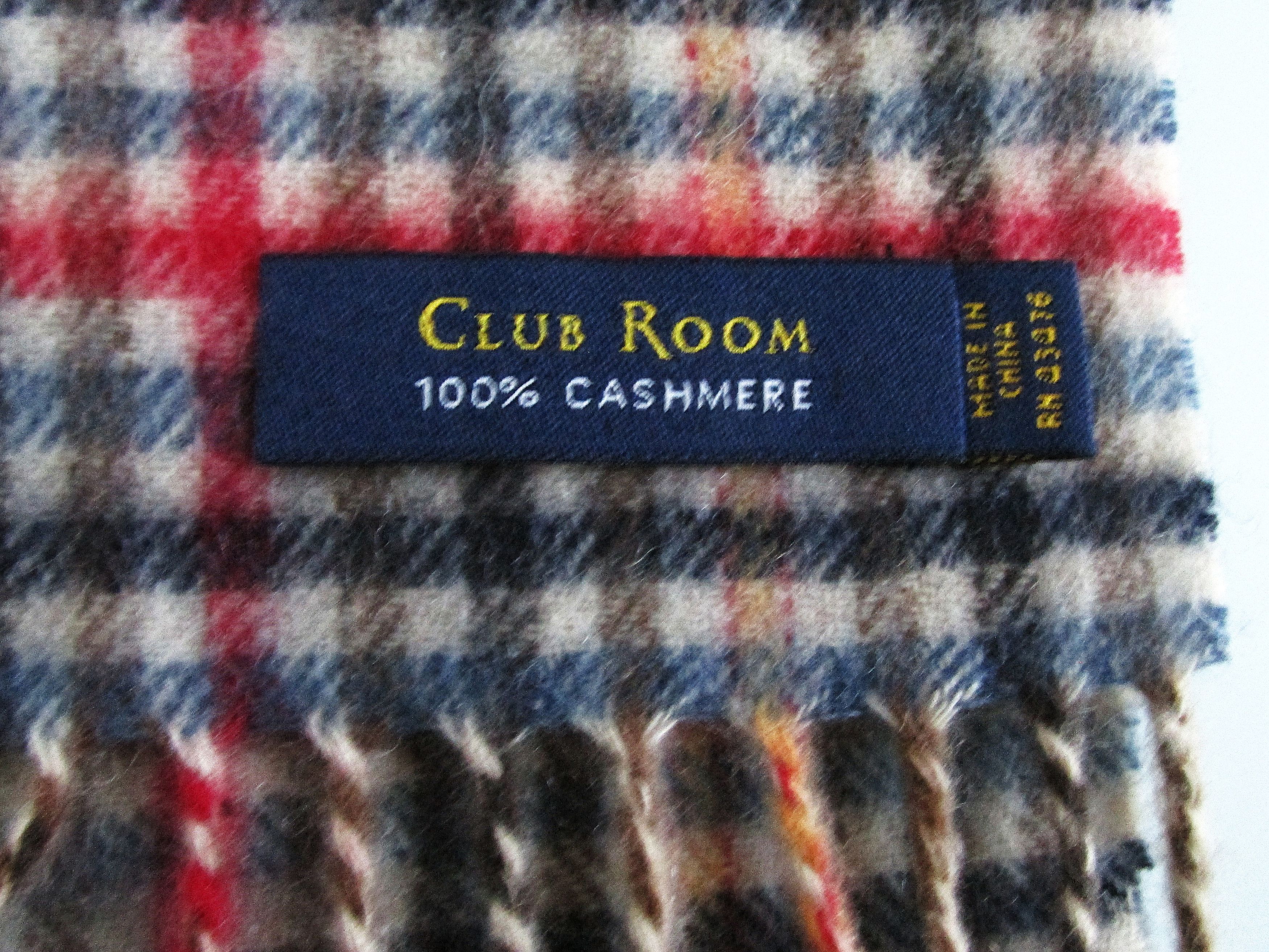 Club Room Club Room (NWT) Men's Cashmere Scarf Size ONE SIZE - 4 Thumbnail