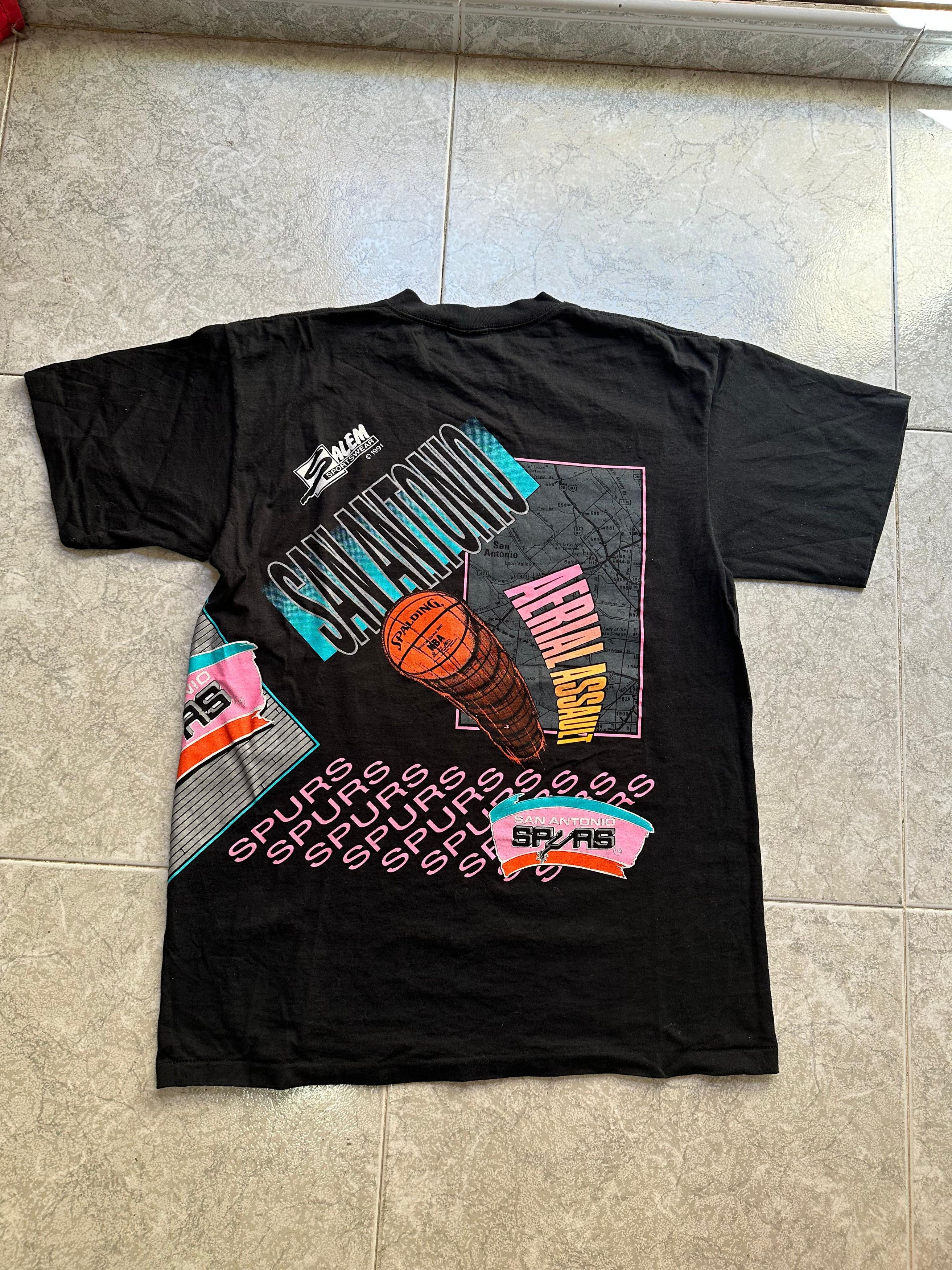 Salem Sportswear 90s Rare NBA San Antonio Spurs 1991 Vintage Shirt Size US L / EU 52-54 / 3 - 4 Thumbnail
