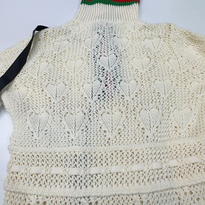 Gucci Gucci Ivory Long Sleeve Knit Dress-2507 Size S / US 4 / IT 40 - 8 Thumbnail