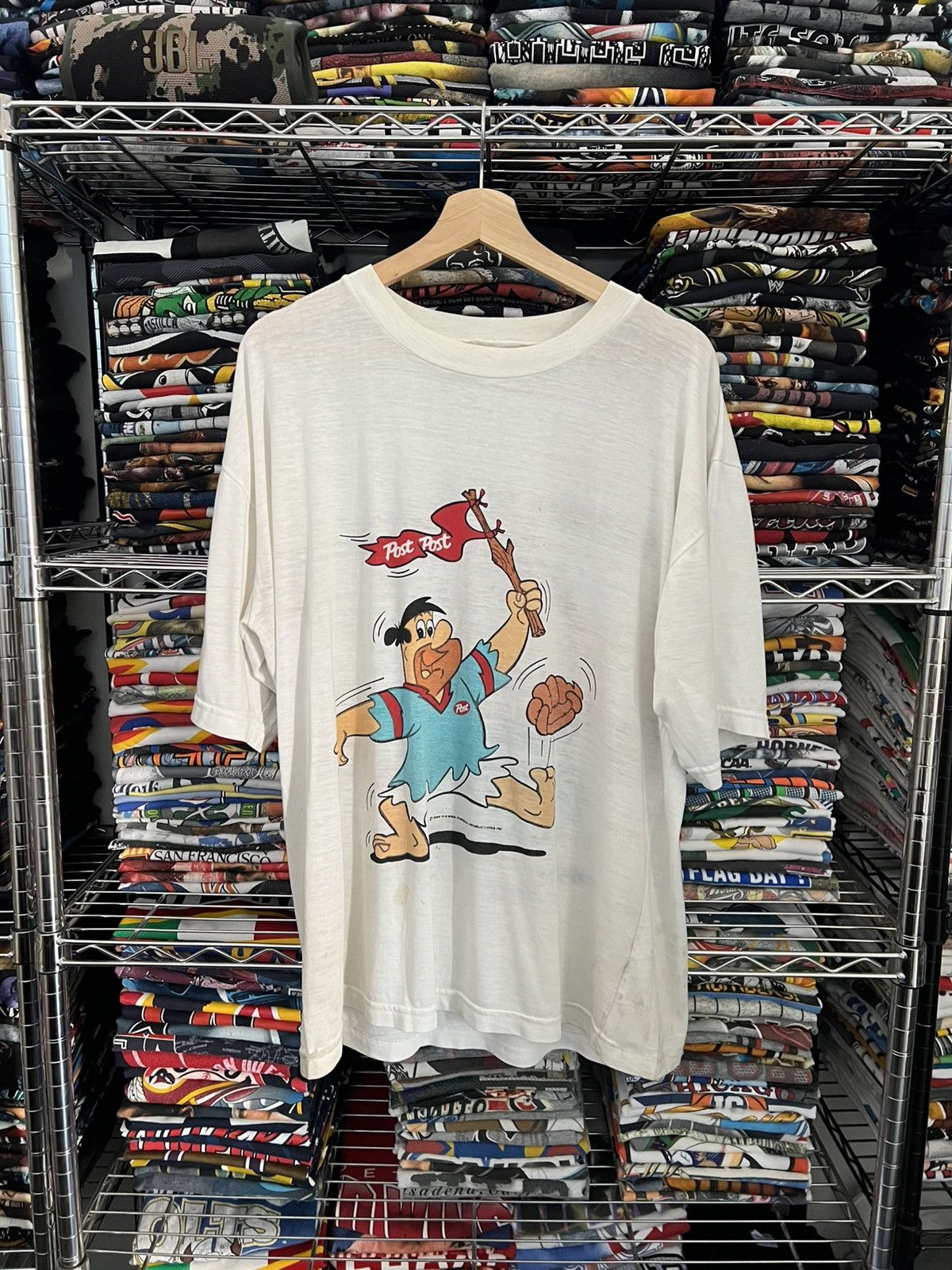 Cartoon Network 1994 Flintstones Fred Post Yabadaba Deliciosos Hanna Barbera Size US XL / EU 56 / 4 - 1 Thumbnail