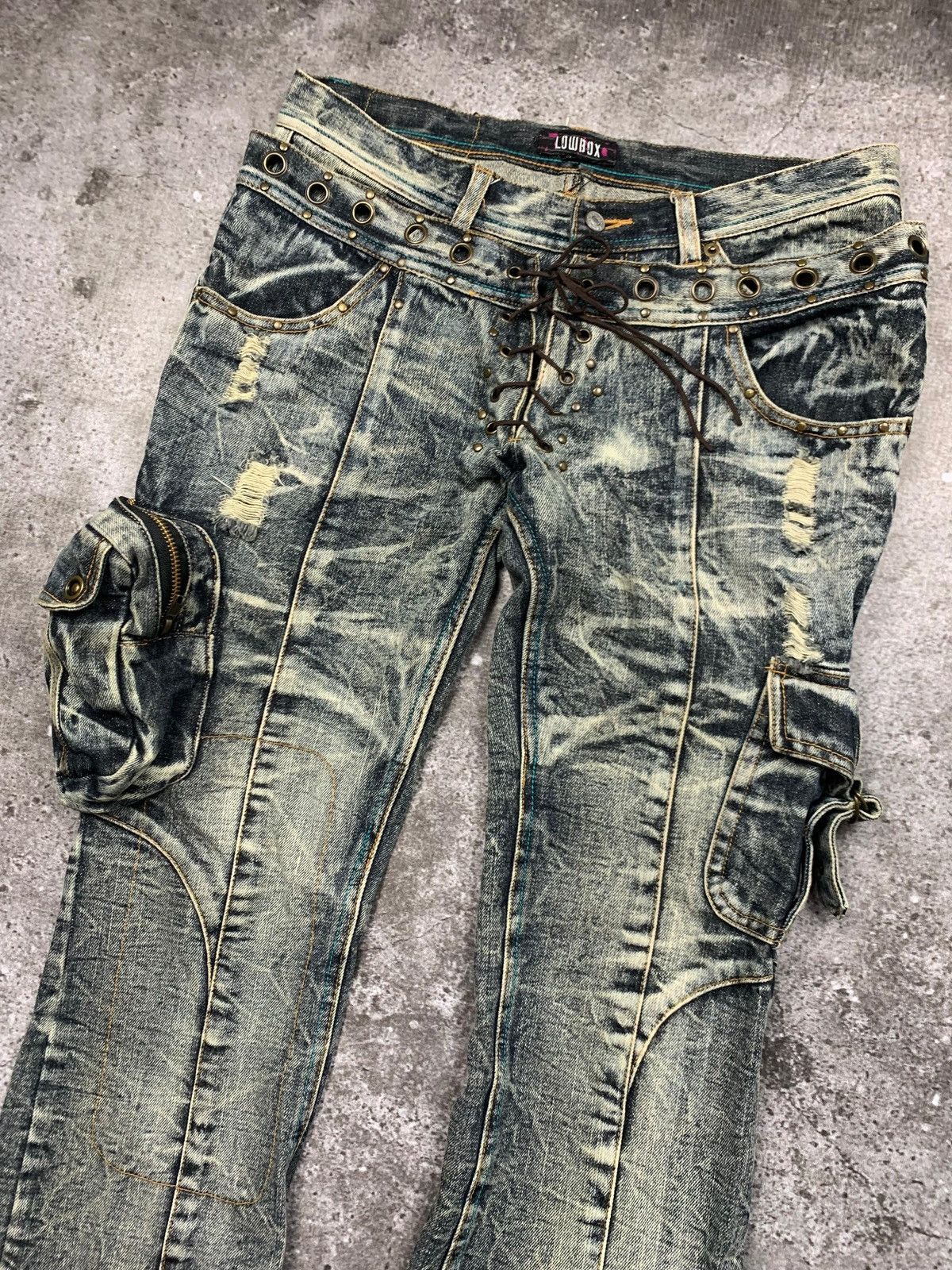LOWBOX Lowbox Y2k Style Flared LGB 3 Pocket Jeans Size US 30 / EU 46 - 2 Thumbnail