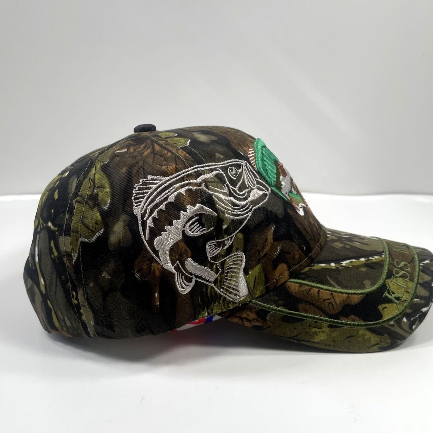 Vintage Unbranded Hat Adult Camouflage Adjustable StrapBack Cap Kiss My Bass Fishing - Vintage Size ONE SIZE - 7 Thumbnail