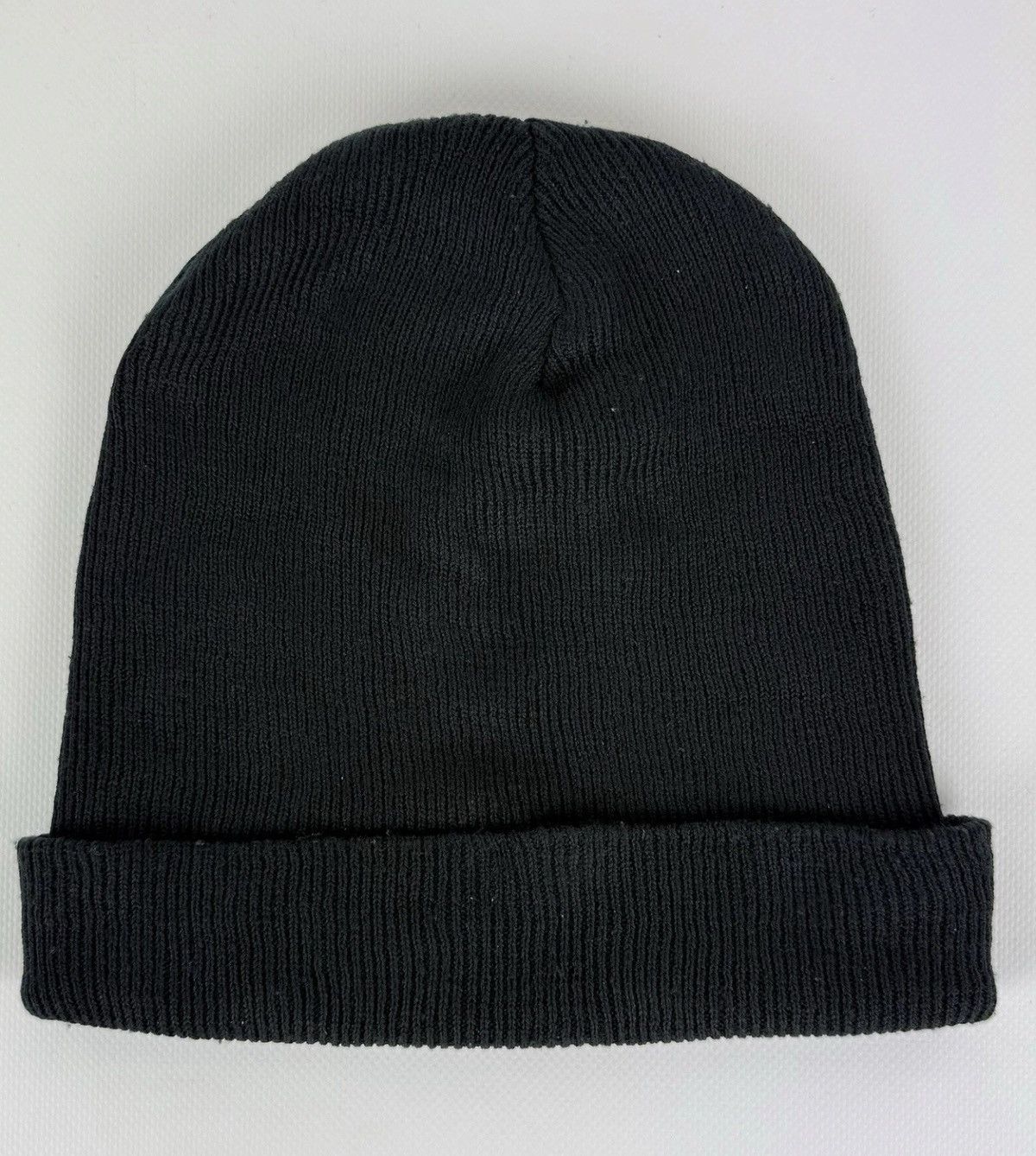Nike Vintage Nike Swoosh Logo Knit Beanie Hat Black Top Acrylic Size ONE SIZE - 4 Thumbnail