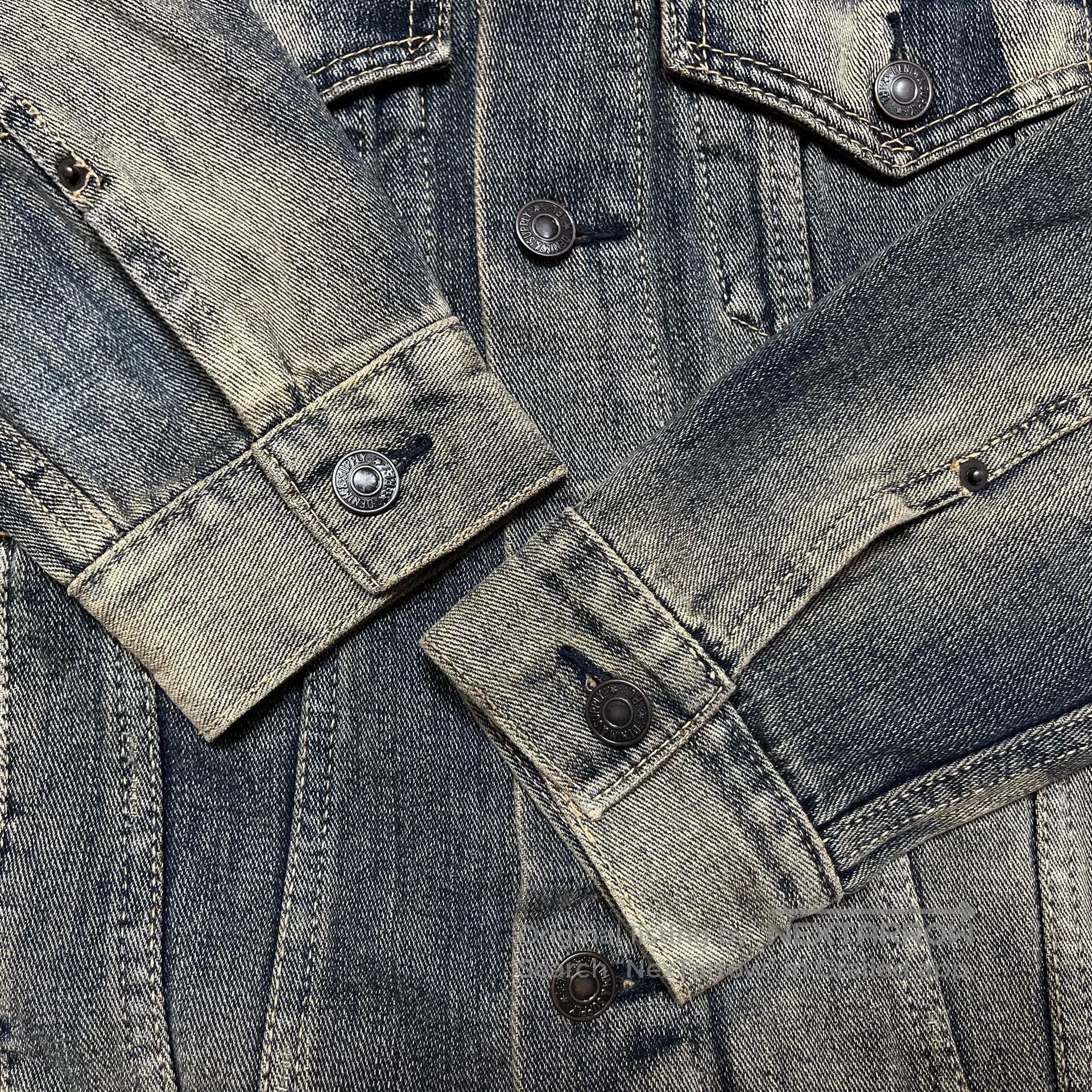 RRL Ralph Lauren Distressed Denim Jacket by Ralph Lauren. Size US L / EU 52-54 / 3 - 6 Thumbnail
