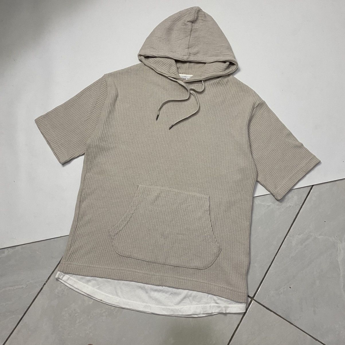 Ciaopanic × Designer 2000s ciaopanic - waffle material short sleeve hoodie outer Size US M / EU 48-50 / 2 - 2 Thumbnail