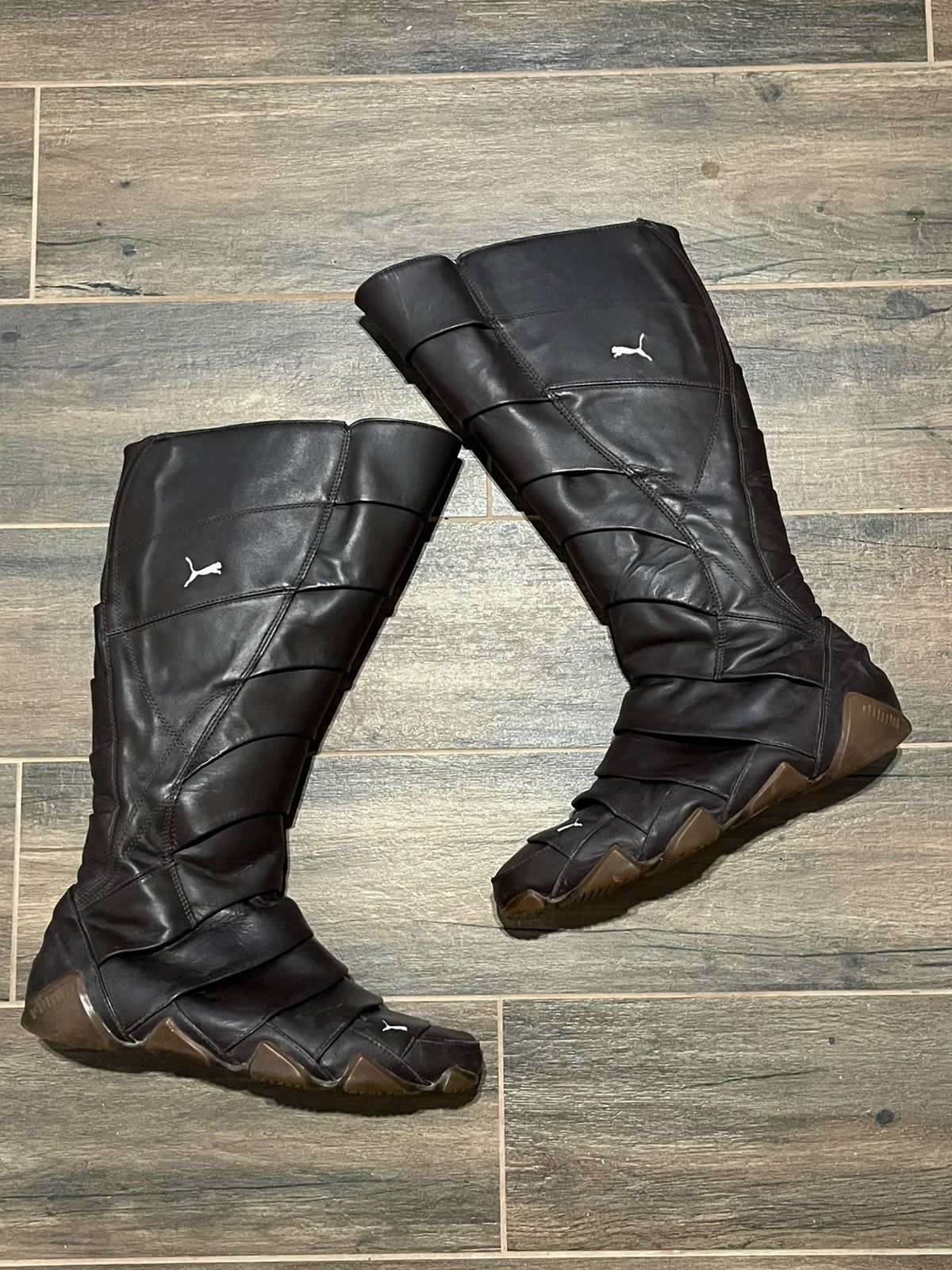 Puma × Vintage Vintage Puma Satori Alto avant garde black Japanese boots Size US 10 / IT 40 - 1 Thumbnail