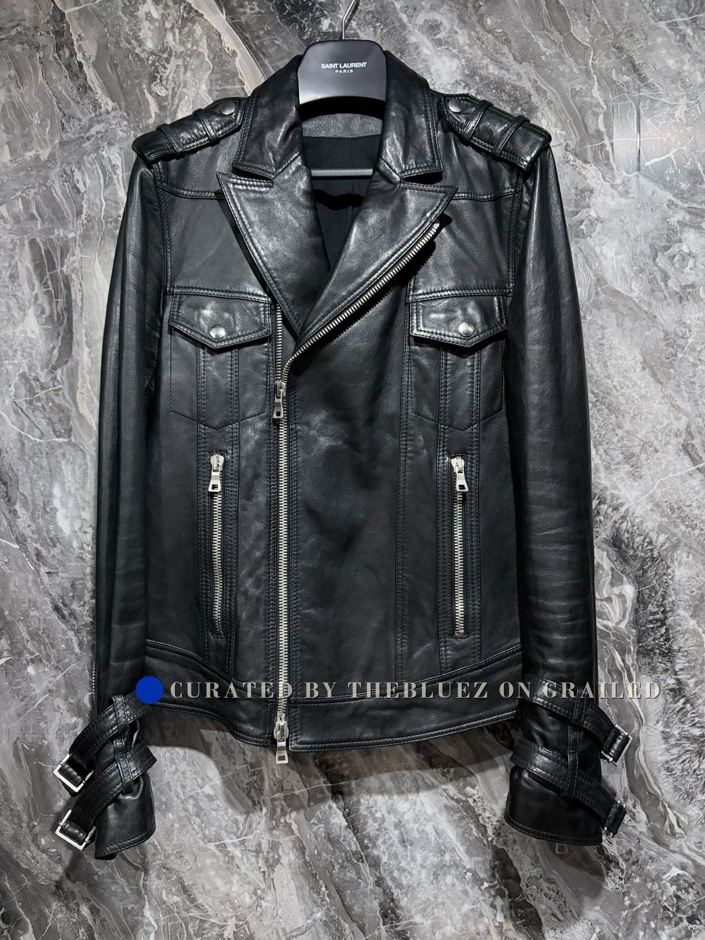 Balmain Balmain Leather Biker Jacket Men's | Grailed