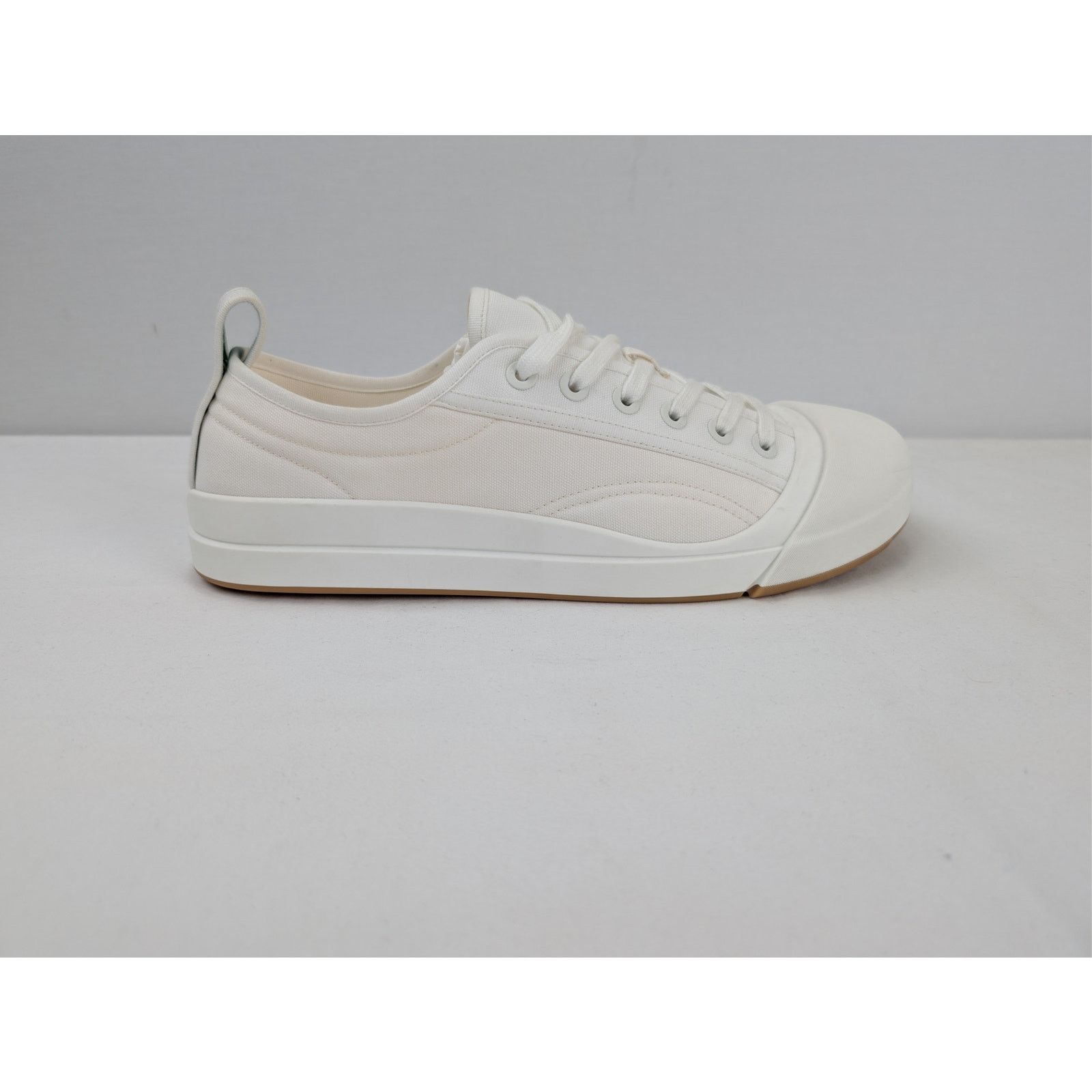 Bottega Veneta o1rshd1 Canvas Vulcan Low top Sneaker in Optic White Size US 12 / EU 45 - 4 Thumbnail