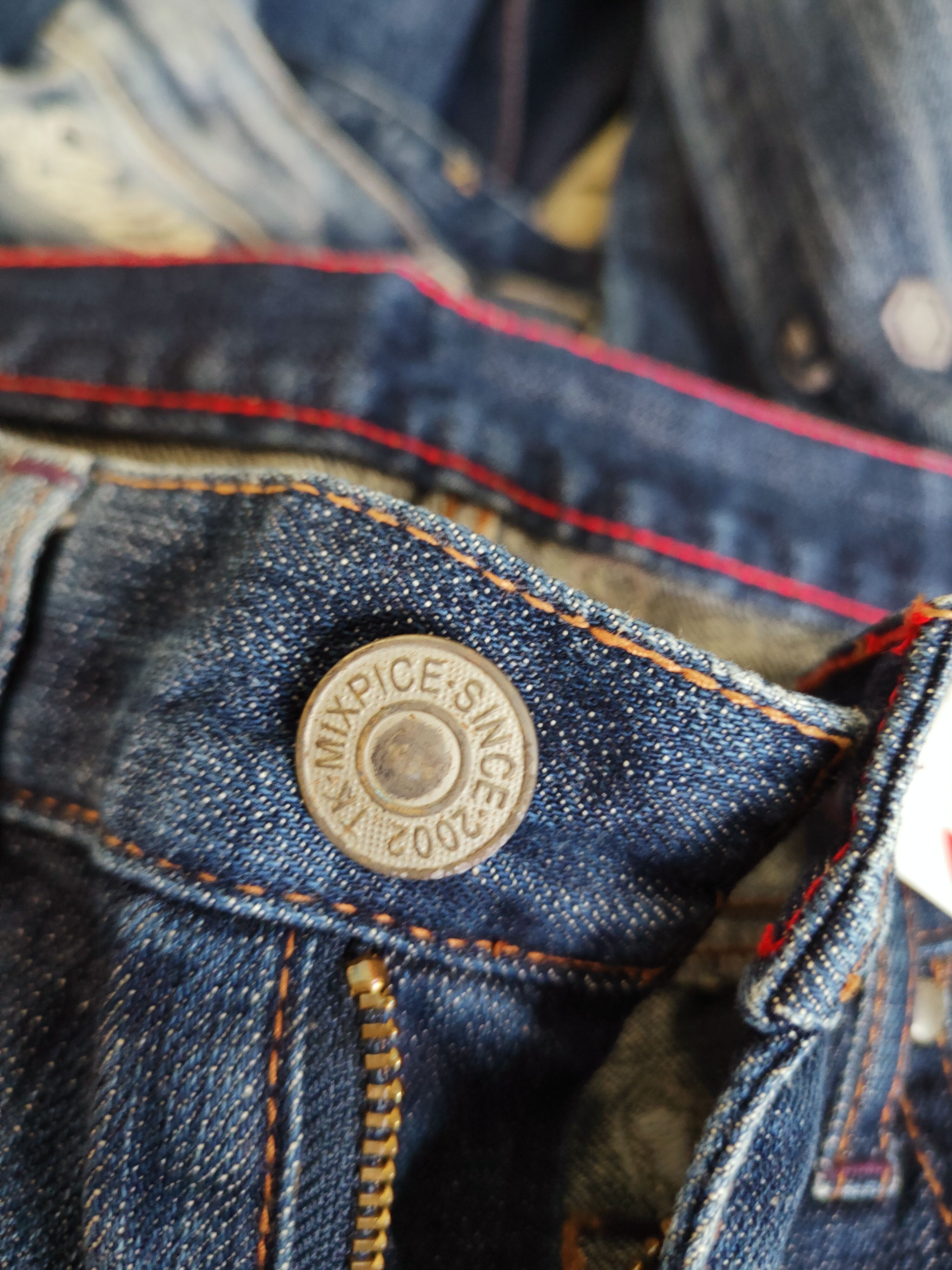 Takeo Kikuchi TK Mixpice Dark Blue Distressed Ripped Jeans #W343 Size US 30 / EU 46 - 14 Thumbnail