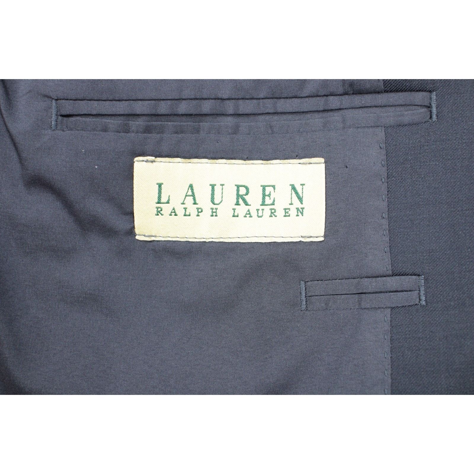 Lauren Ralph Lauren Lauren Ralph Lauren Blazer Mens 42L Navy Blue 100% Wool Size 42L - 5 Thumbnail