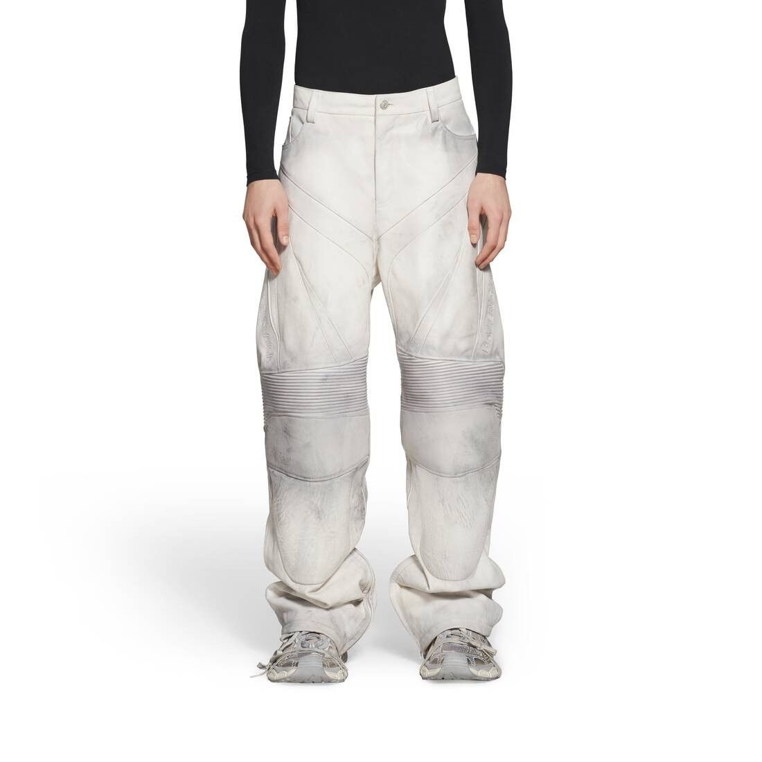 Balenciaga o1srvl11e0825 Biker Baggy Pants in White Size US 32 / EU 48 - 5 Thumbnail