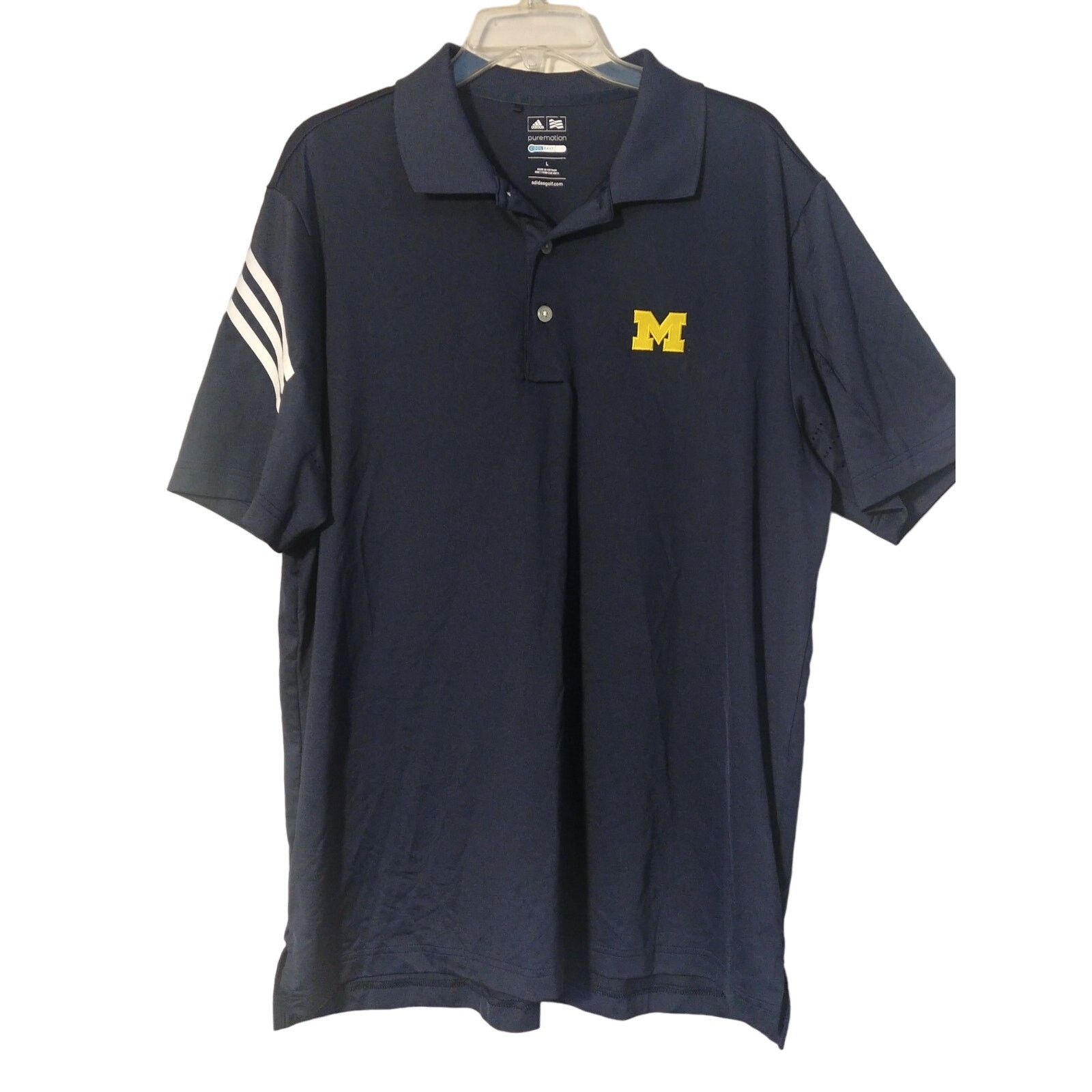 Adidas Adidas University of Michigan Men's Polo Shirt Large Size US L / EU 52-54 / 3 - 1 Thumbnail