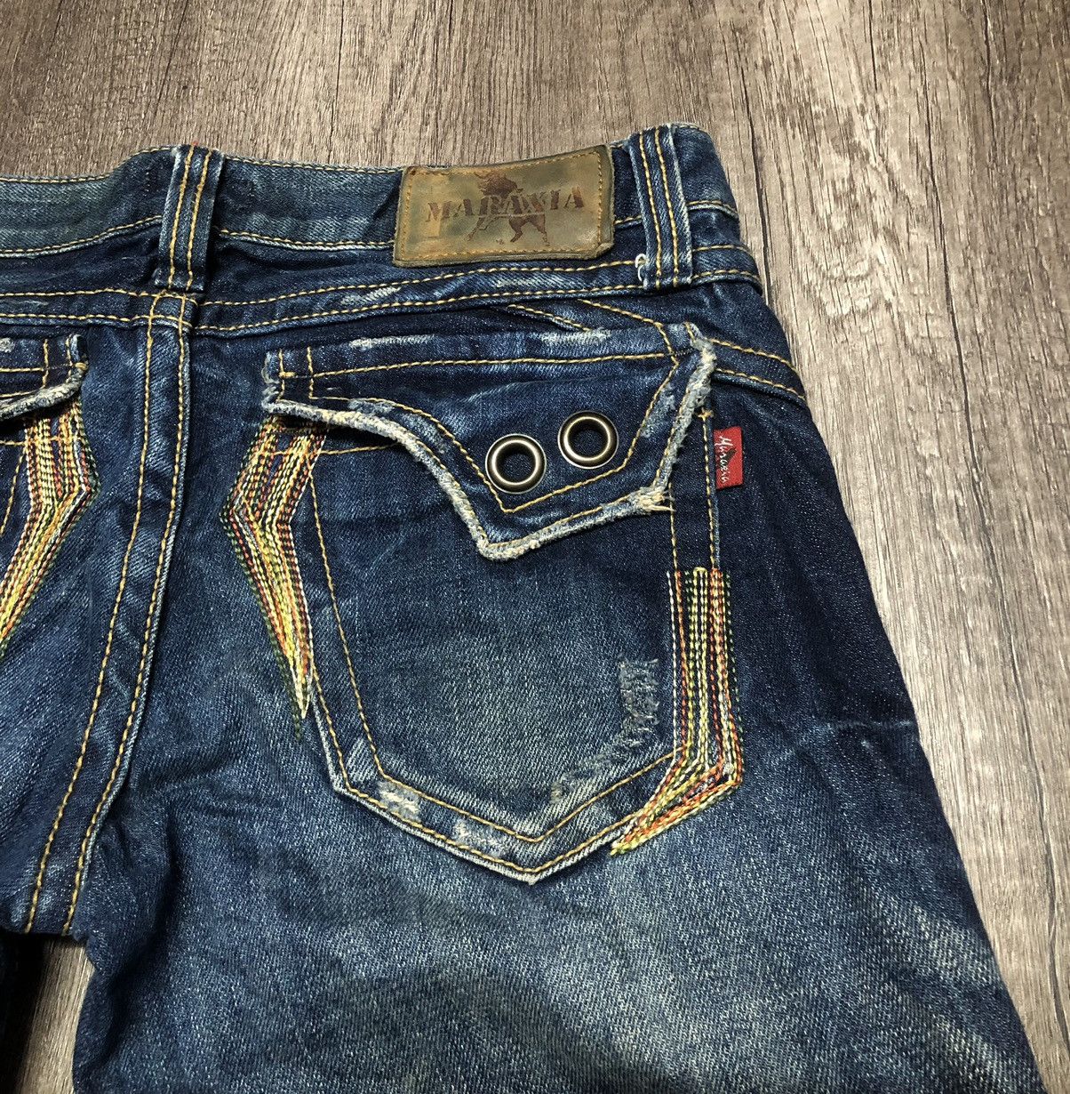 Hysteric Glamour × Japanese Brand WILD JEANS MARAXIA FLARE DISTRESSED DENIM Size 30" / US 8 / IT 44 - 9 Thumbnail
