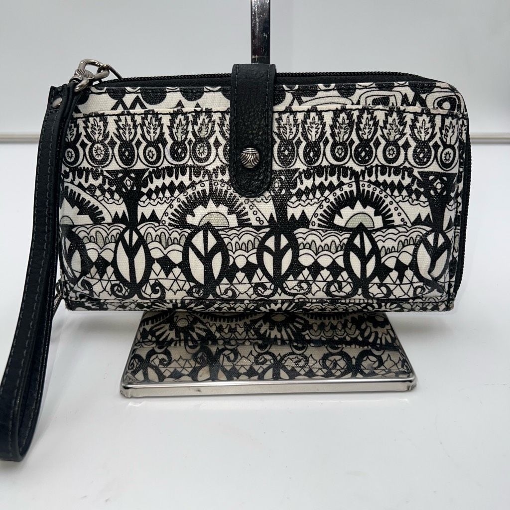 Other Sakroots Black and White Ikat Print Long Zip Wallet/Wristlet Size ONE SIZE - 1 Thumbnail