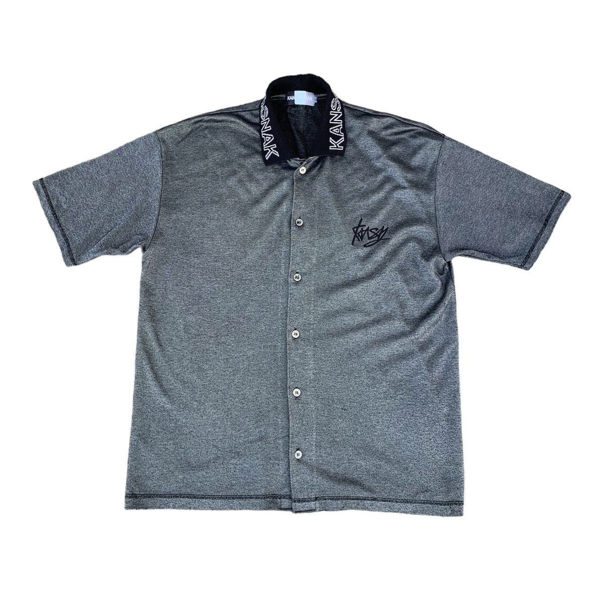 Kansai man short sleeve button up shirt