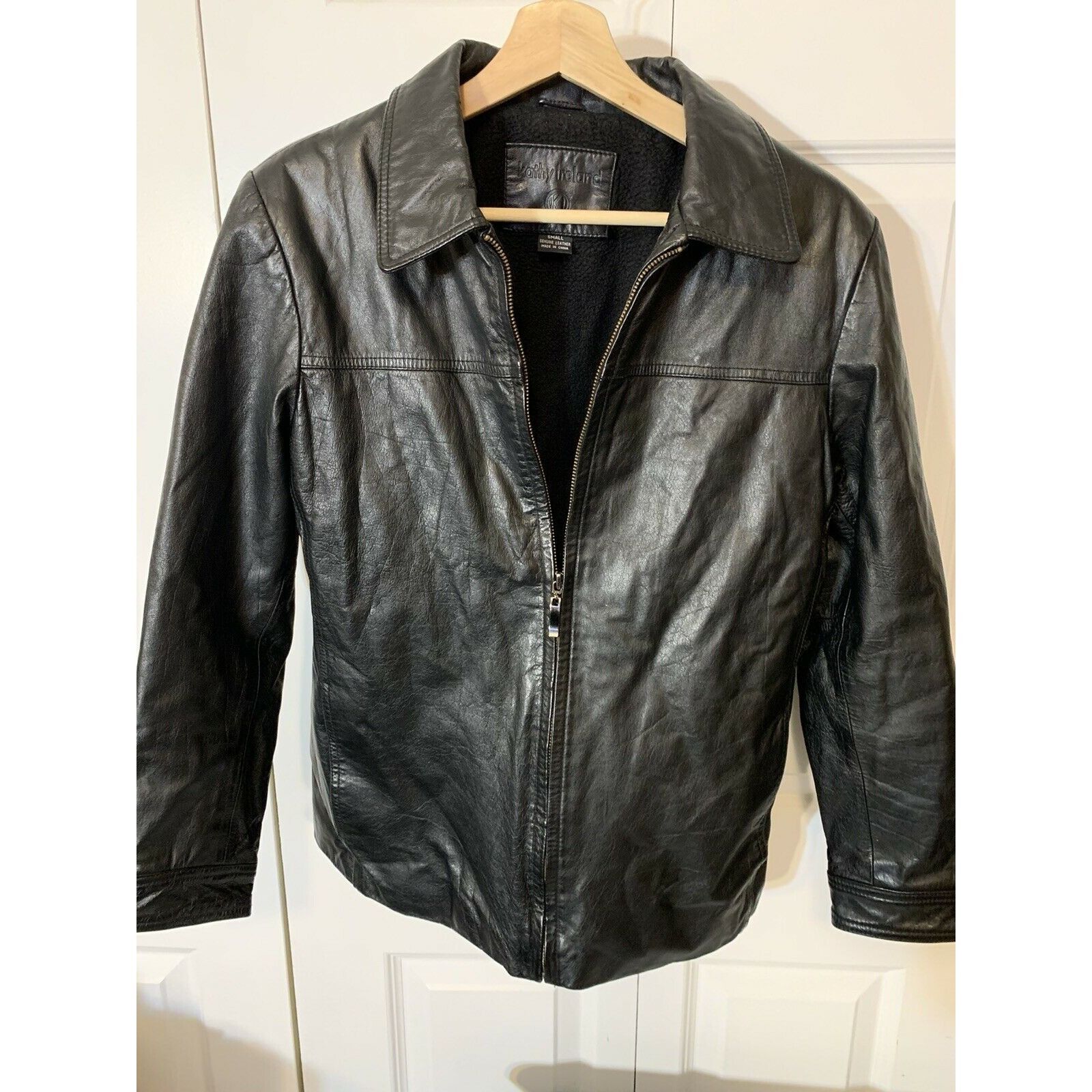 Other Kathy Ireland Black Leather Jacket Coat Women's Sz M Size M / US 6-8 / IT 42-44 - 3 Thumbnail