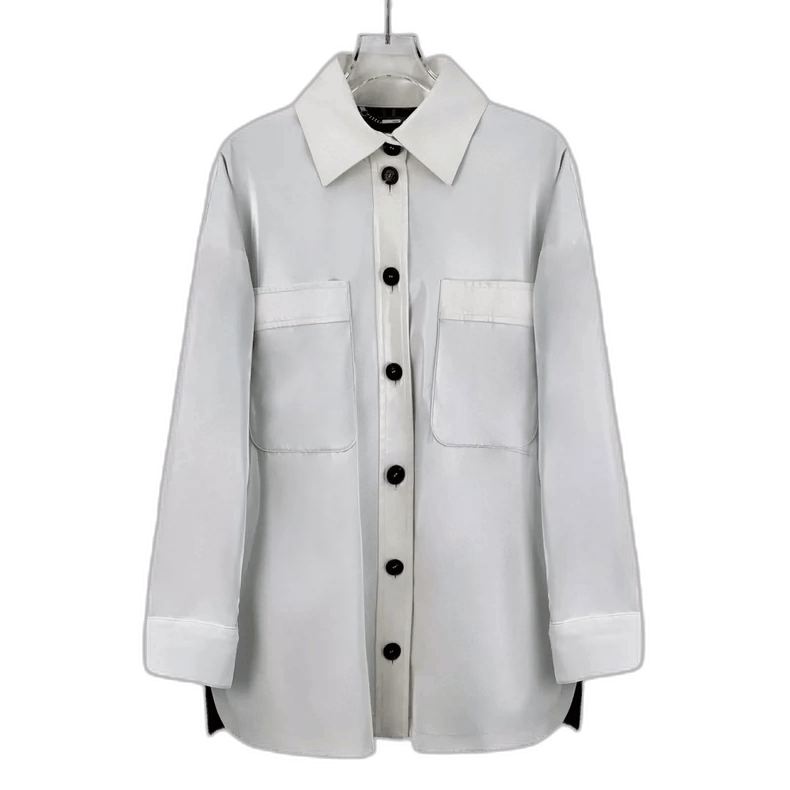 Fendi Fendi White Oversized Long Sleeve Shirt Size US S / EU 44-46 / 1 - 1 Thumbnail