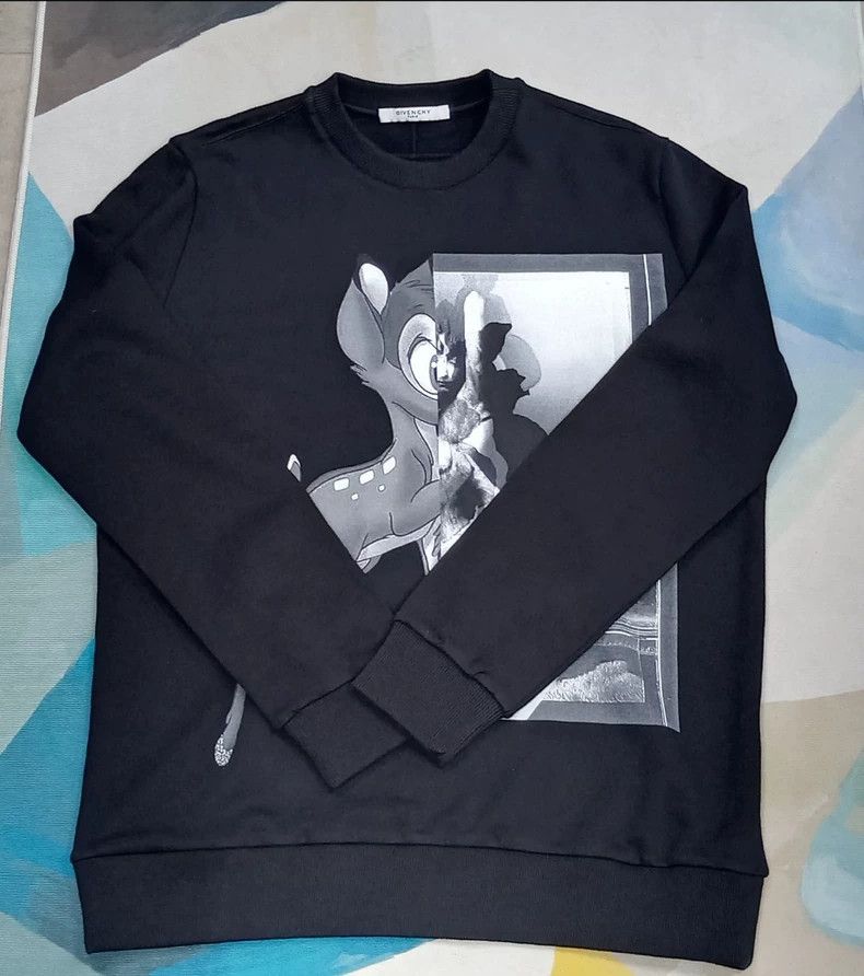 Givenchy Givenchy Vintage Virgin Mary Deer Printed Fleece Hooded Sw Size US L / EU 52-54 / 3 - 1 Thumbnail