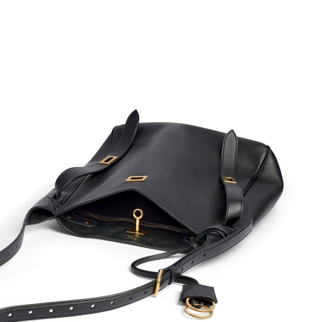Balenciaga o1srvl11e0326 Size: OS / Bel Air Small Hobo Bag in Black Size ONE SIZE - 4 Thumbnail