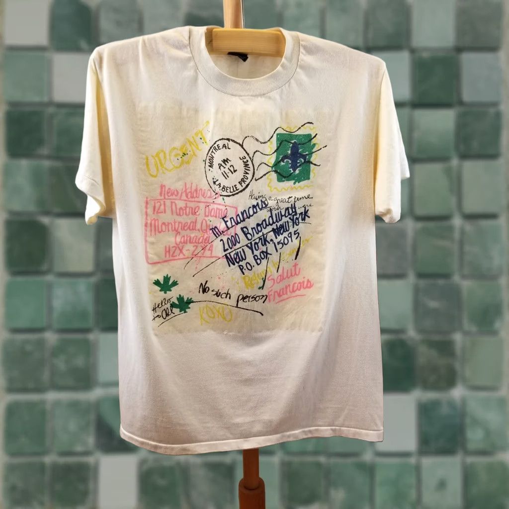 Vintage VINTAGE 90' LA BELLE PROVINCE T-SHIRT SZ LARGE White Cotton Short Sleeve Round Neck Men Regular Solid Pattern USA Retro Polyester? Size US L / EU 52-54 / 3 - 1 Thumbnail