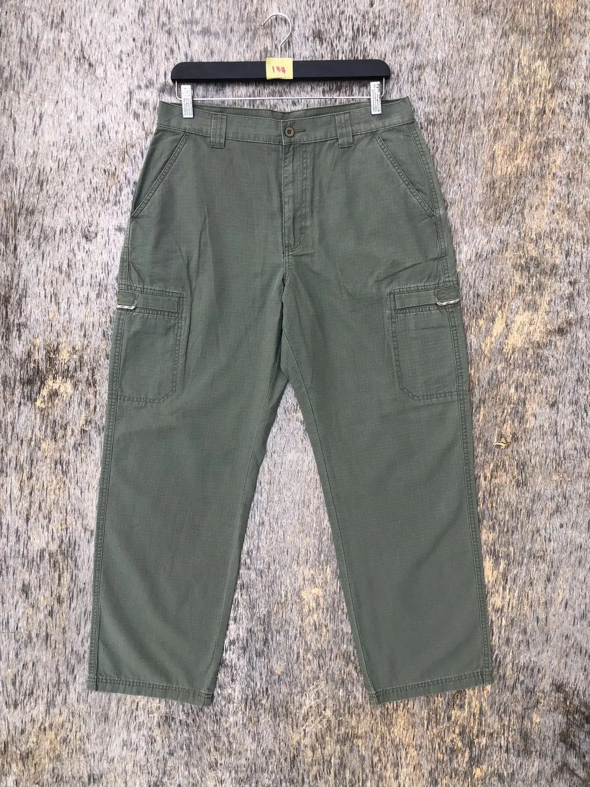 L.L. Bean × Vintage Very rare Green Cargo Pants Baggy Pattern W33 x L40 Size US 33 - 1 Thumbnail