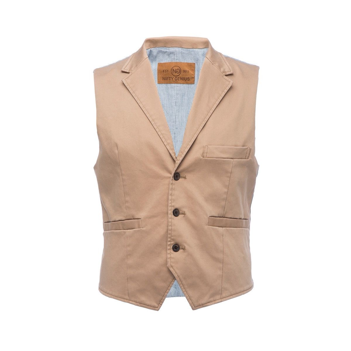 Men’s Nifty Genius Cooper Stretch Tan Vest Size M