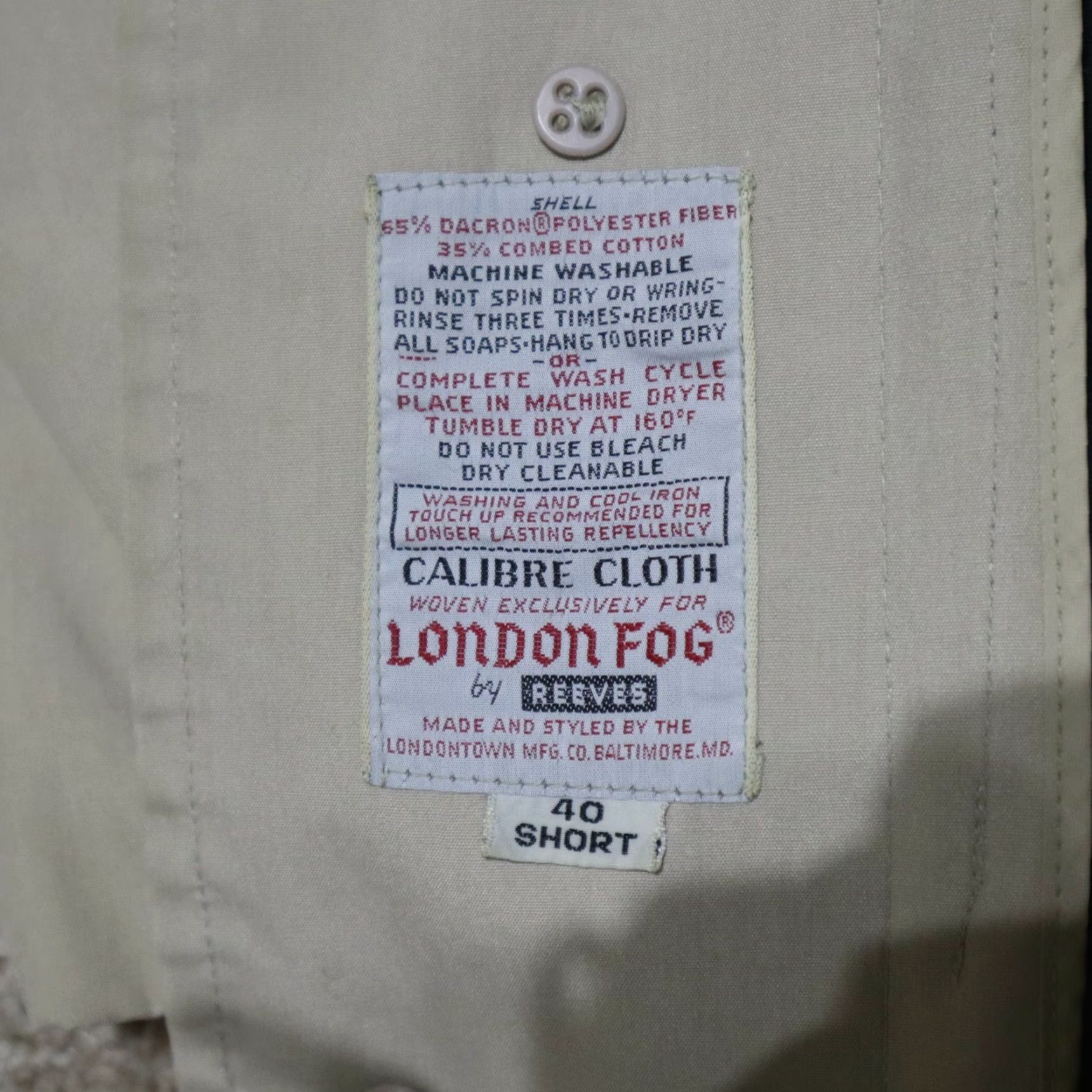 London Fog VINTAGE London Fog Coat Trench Women Beige Tan 40 Reg Waterresistent Zip-Out Liner Insulated Size S / US 4 / IT 40 - 4 Thumbnail