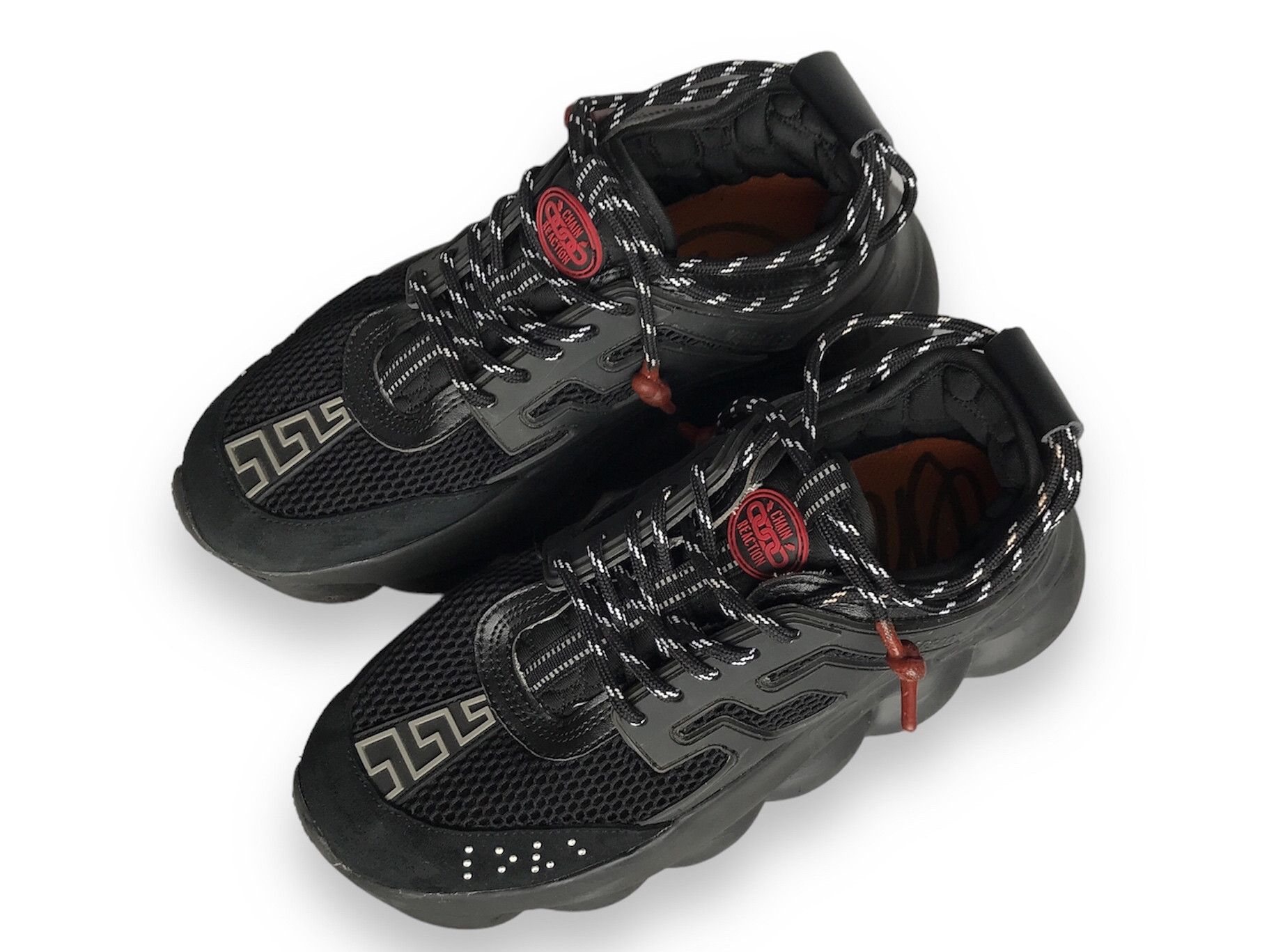 Versace VERSACE CHAIN REACTION BLACK SNEAKERS US10 EU43 UK9 Size US 10 / EU 43 - 2 Thumbnail