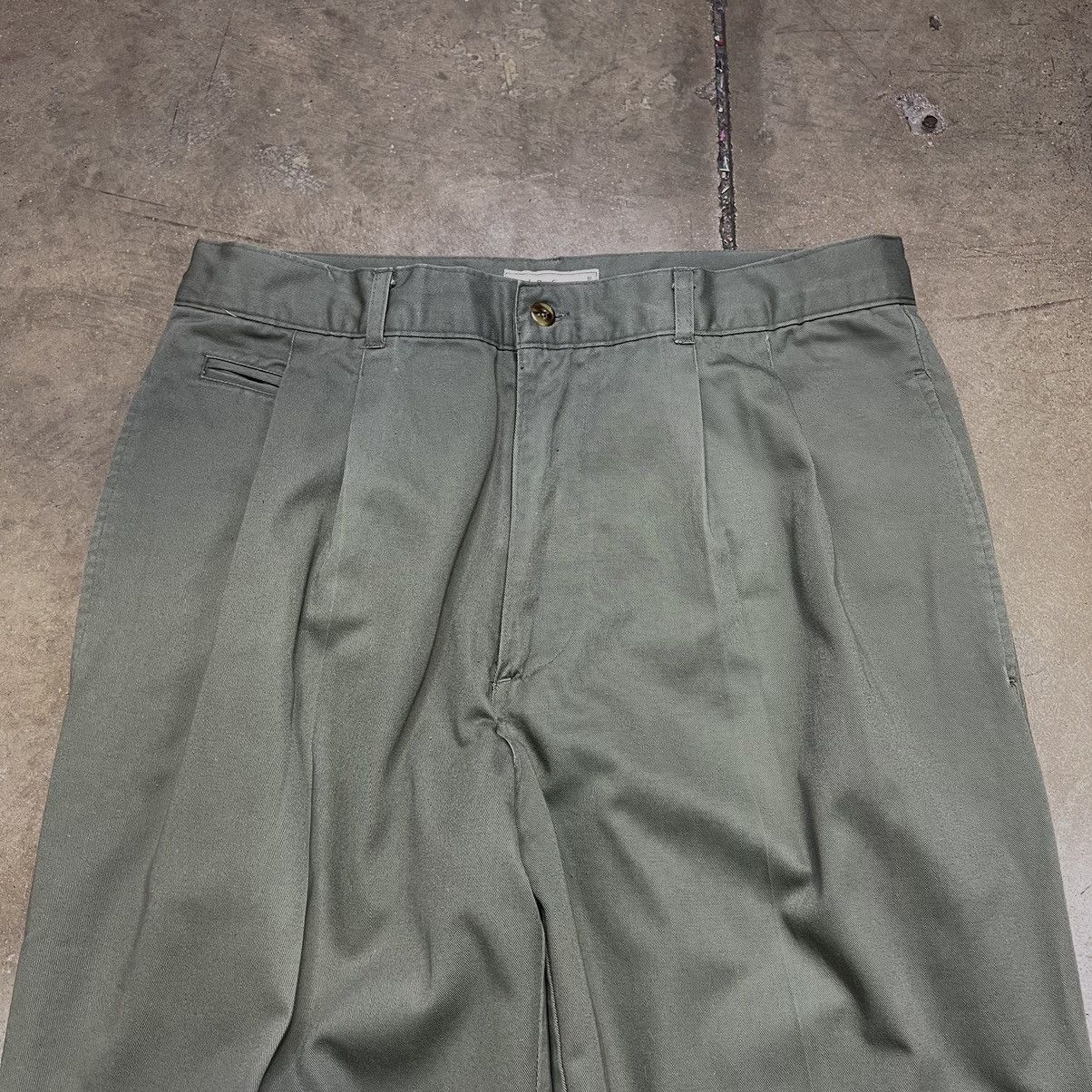 Bugle Boy Vintage 00s Y2K Bugle Boy Co. Causal Pleated Chino Pants Size US 34 / EU 50 - 2 Thumbnail