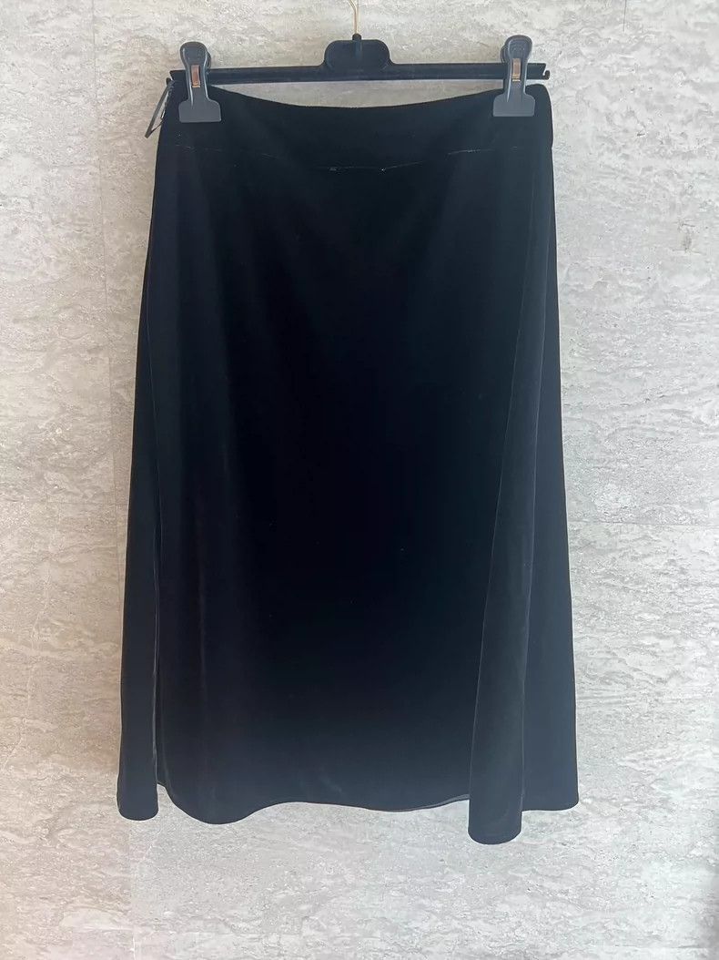 Jil Sander Jil Sander Velvet midi skirt Size 24" / US 00 / IT 34 - 4 Thumbnail
