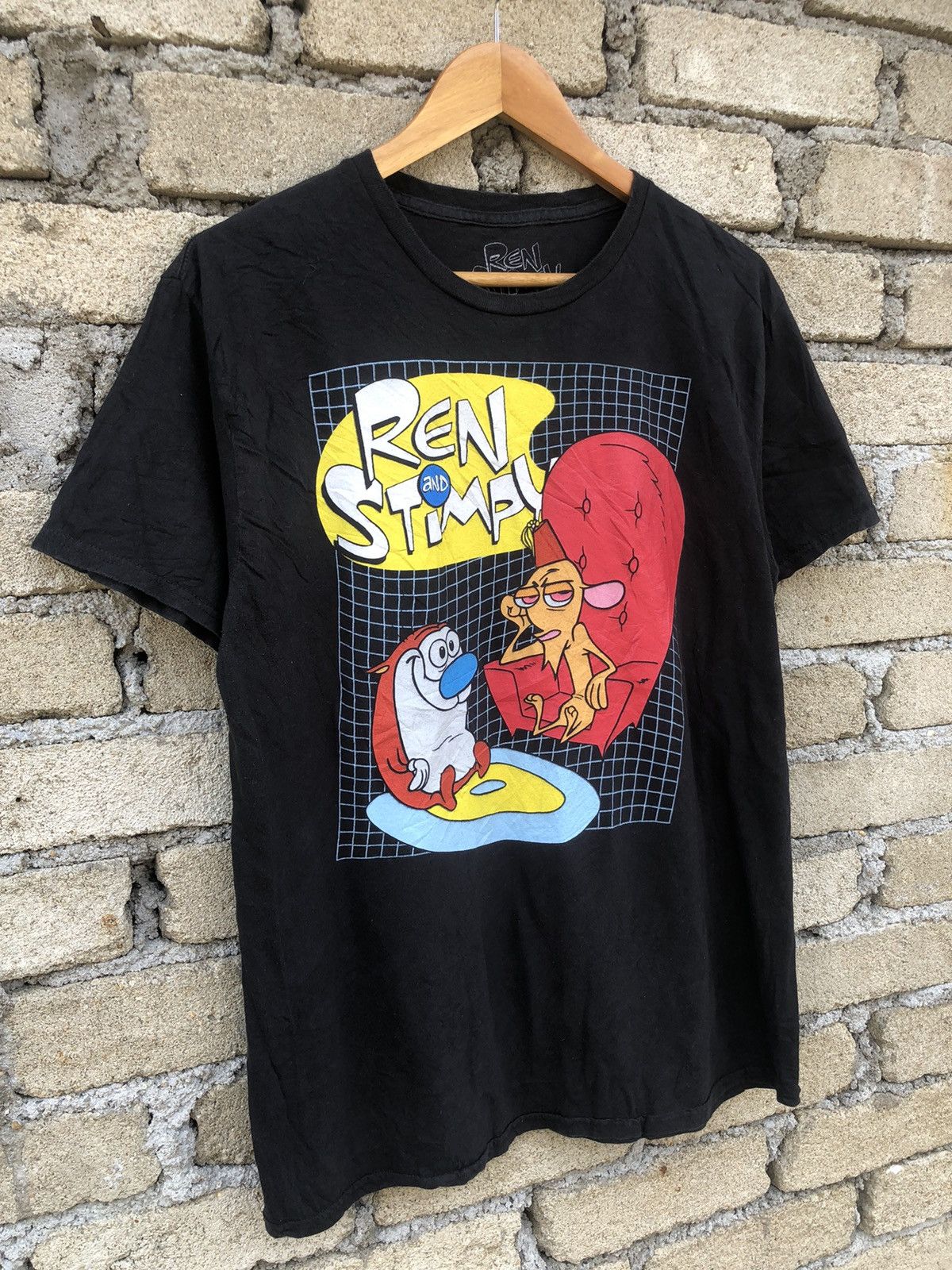 Cartoon Network Vintage Y2K Ren And Stimpy Cartoon Tshirt Size US L / EU 52-54 / 3 - 3 Thumbnail