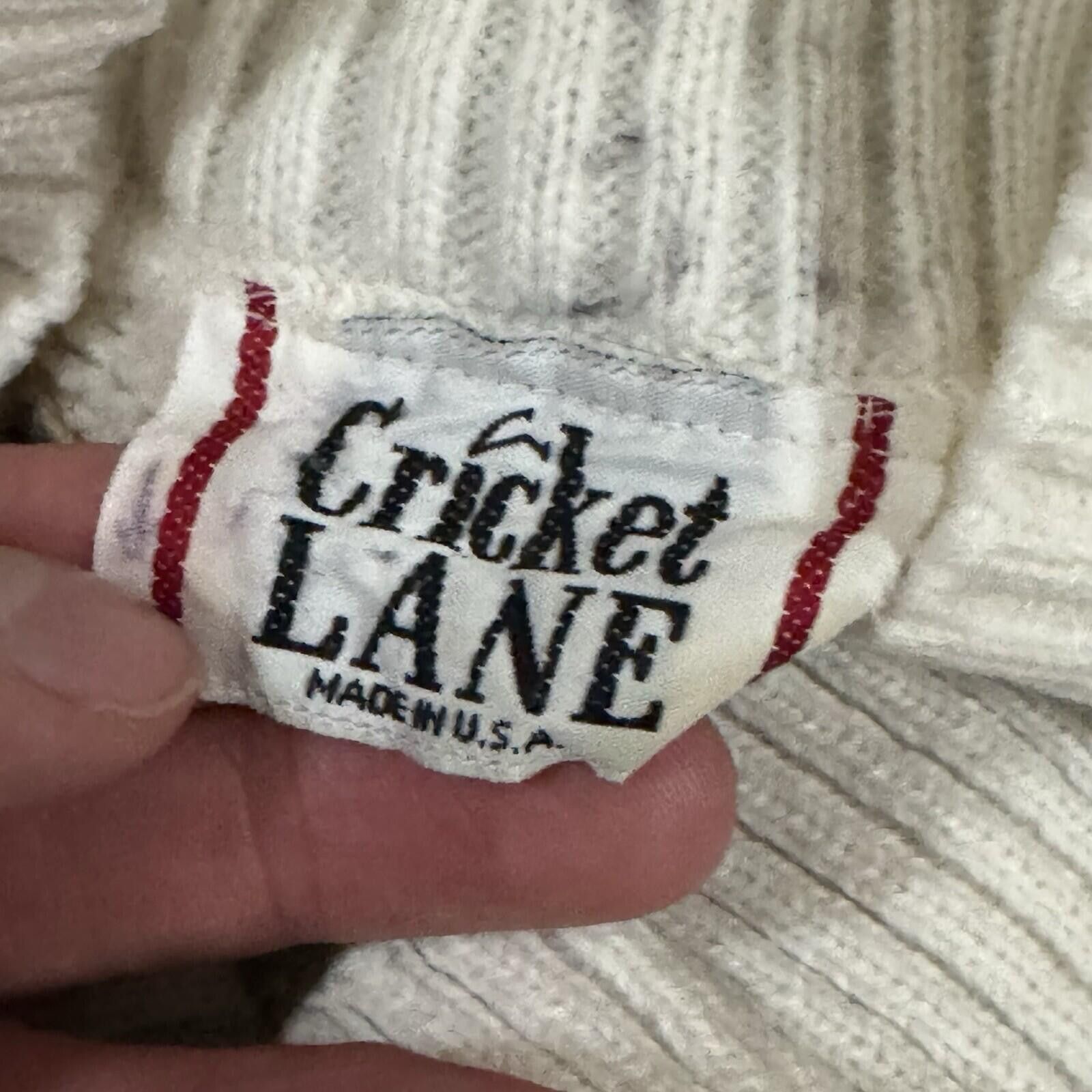 Other Vintage 80s Cricket Lane Knit Polo Sweater Striped Floral Size M / US 6-8 / IT 42-44 - 4 Thumbnail