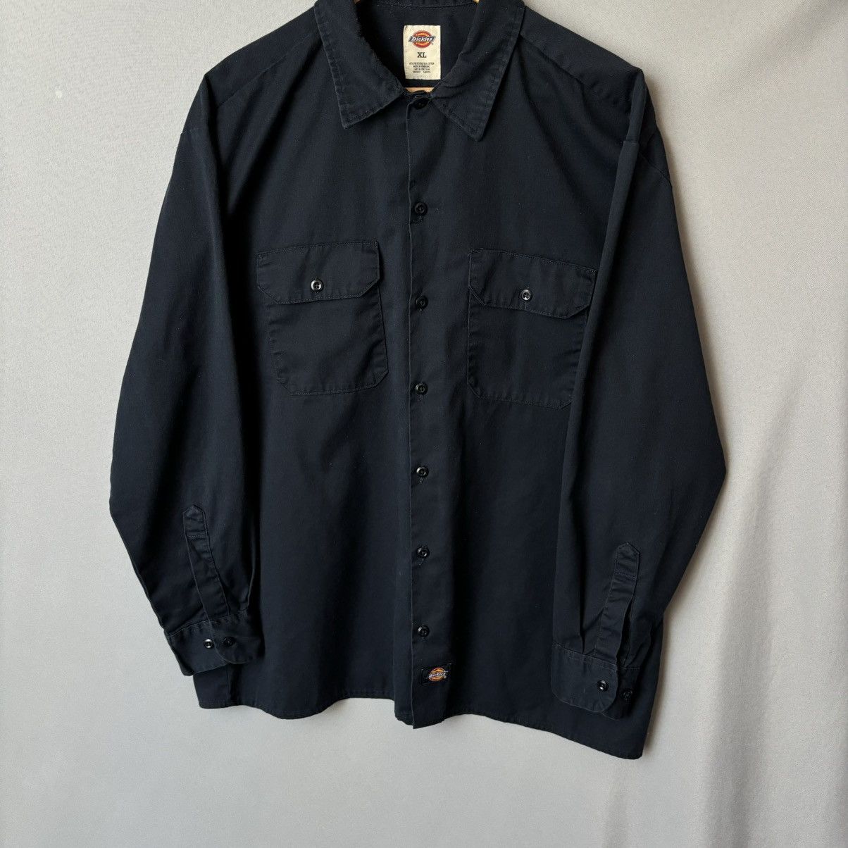 Dickies Dickies shirt button up xl dark blue workwear vintage rare Size US XL / EU 56 / 4 - 3 Thumbnail