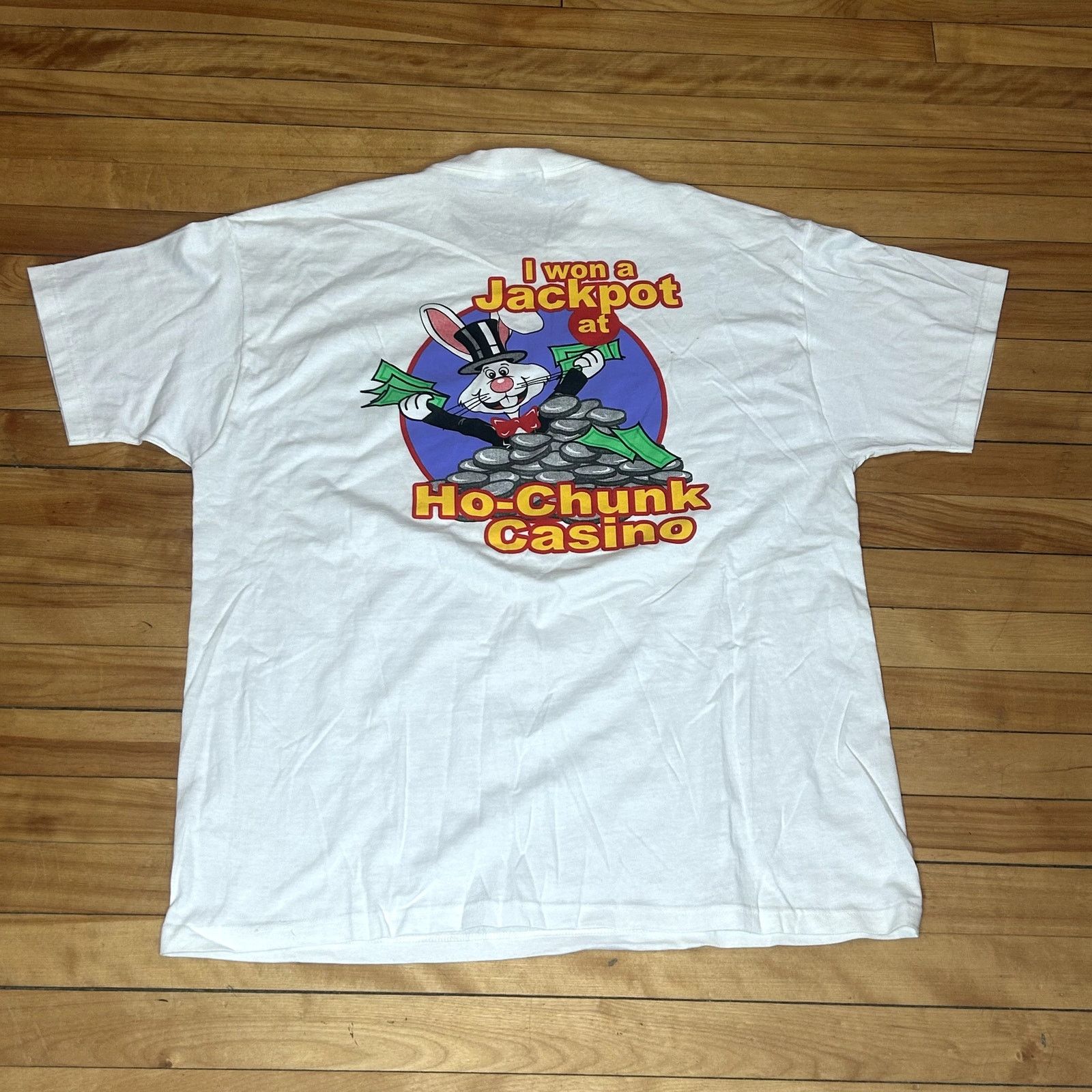 Fruit Of The Loom Y2K Ho Chunk Jackpot T-Shirt XL Size US XL / EU 56 / 4 - 1 Thumbnail