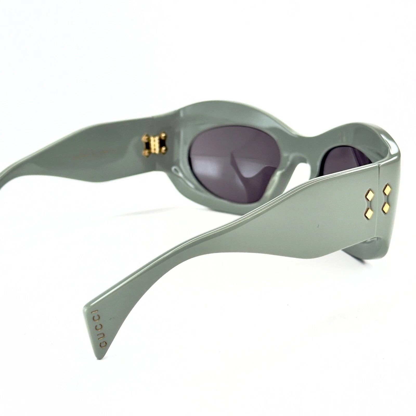 Gucci GUCCI 1463 Sage Green Bold Oversized Gg1463S 004 Sunglasses Size ONE SIZE - 7 Thumbnail