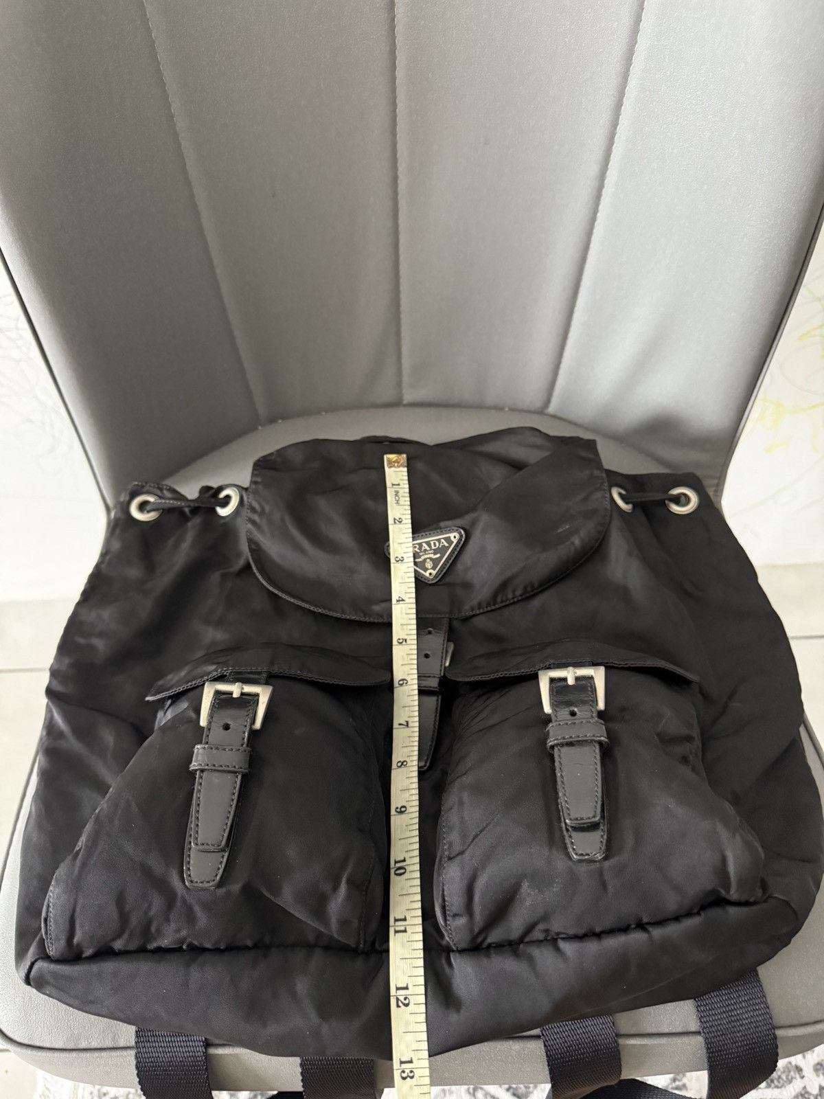 Prada Vintage Prada Black Large Backpack Size ONE SIZE - 15 Thumbnail