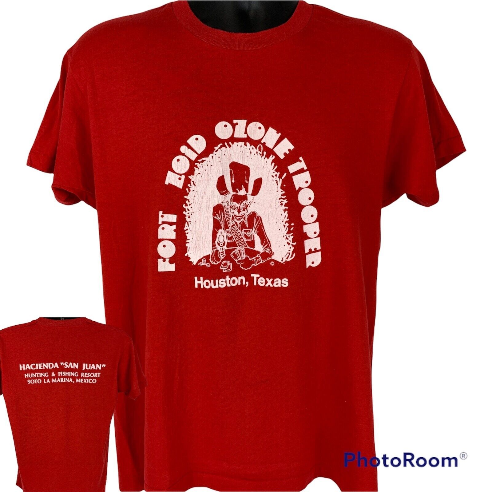 Vintage Vintage 80s Fort Zoid Ozone Trooper T Shirt Houston M Medium Size US M / EU 48-50 / 2 - 1 Thumbnail