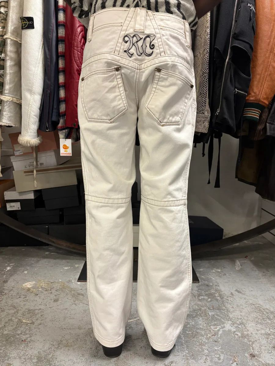 Designer × Roberto Cavalli × Vintage AW2000 Roberto Cavalli White Royal Pants Size US 33 - 4 Thumbnail