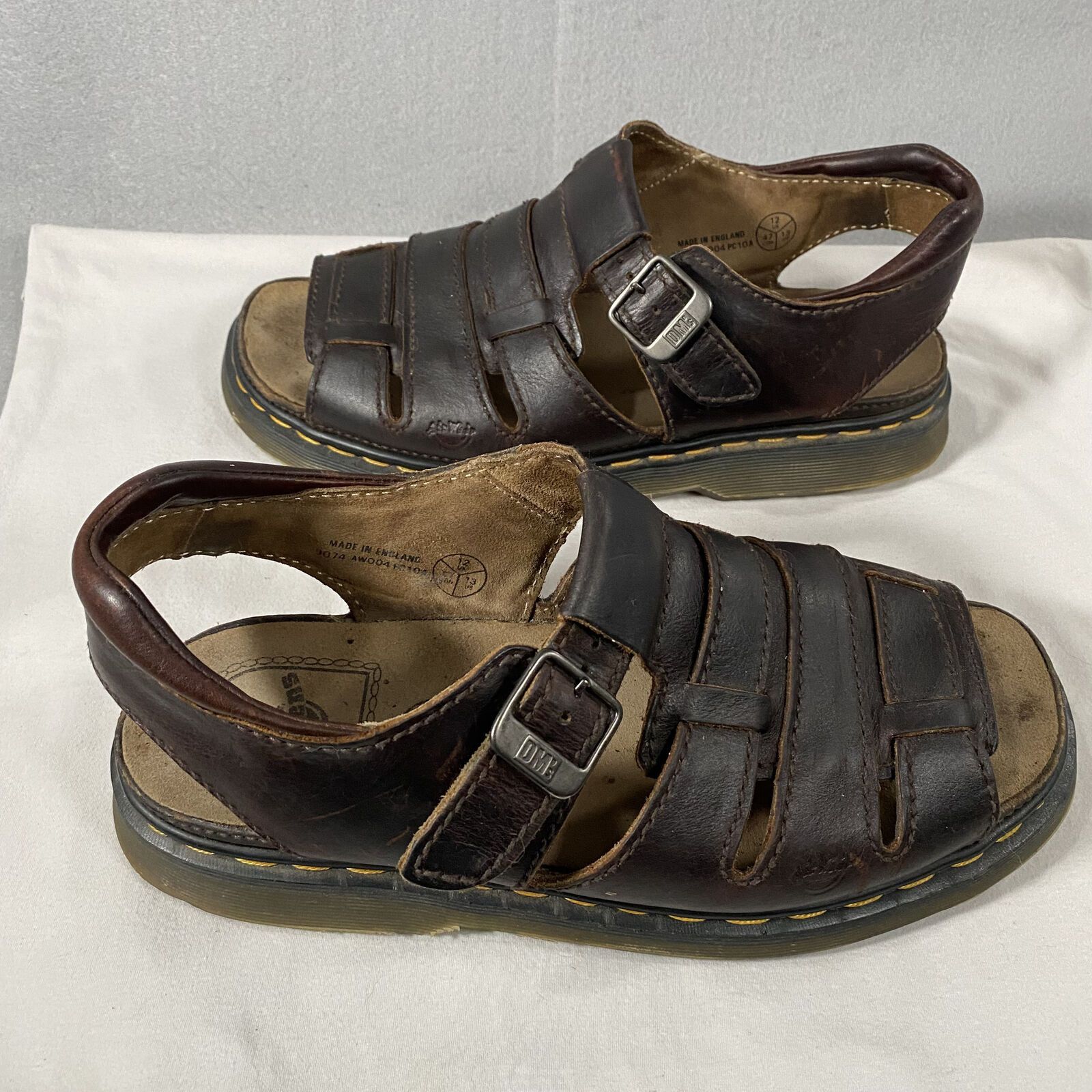 Dr. Martens Vtg Dr Doc Martens Leather Fisherman Sandal England Mens 13 Size US 13 / EU 46 - 5 Thumbnail