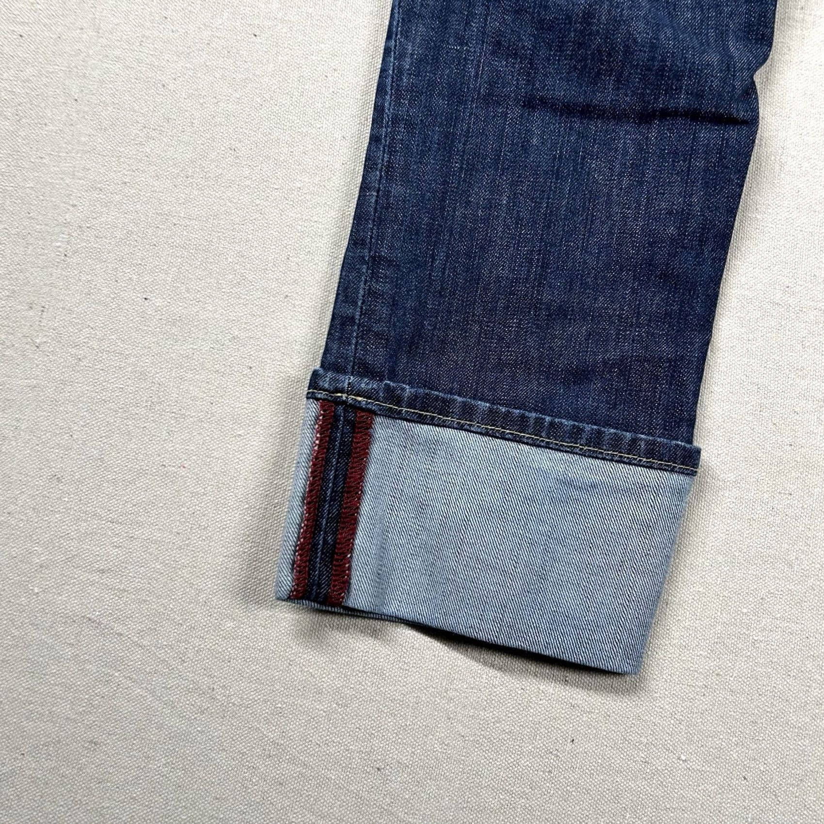 Banana Republic VINTAGE Banana Republic Jeans Womens 8 Selvedge Modern Skinny Crop Cuffed USA Distressed Size 30" / US 8 / IT 44 - 3 Thumbnail