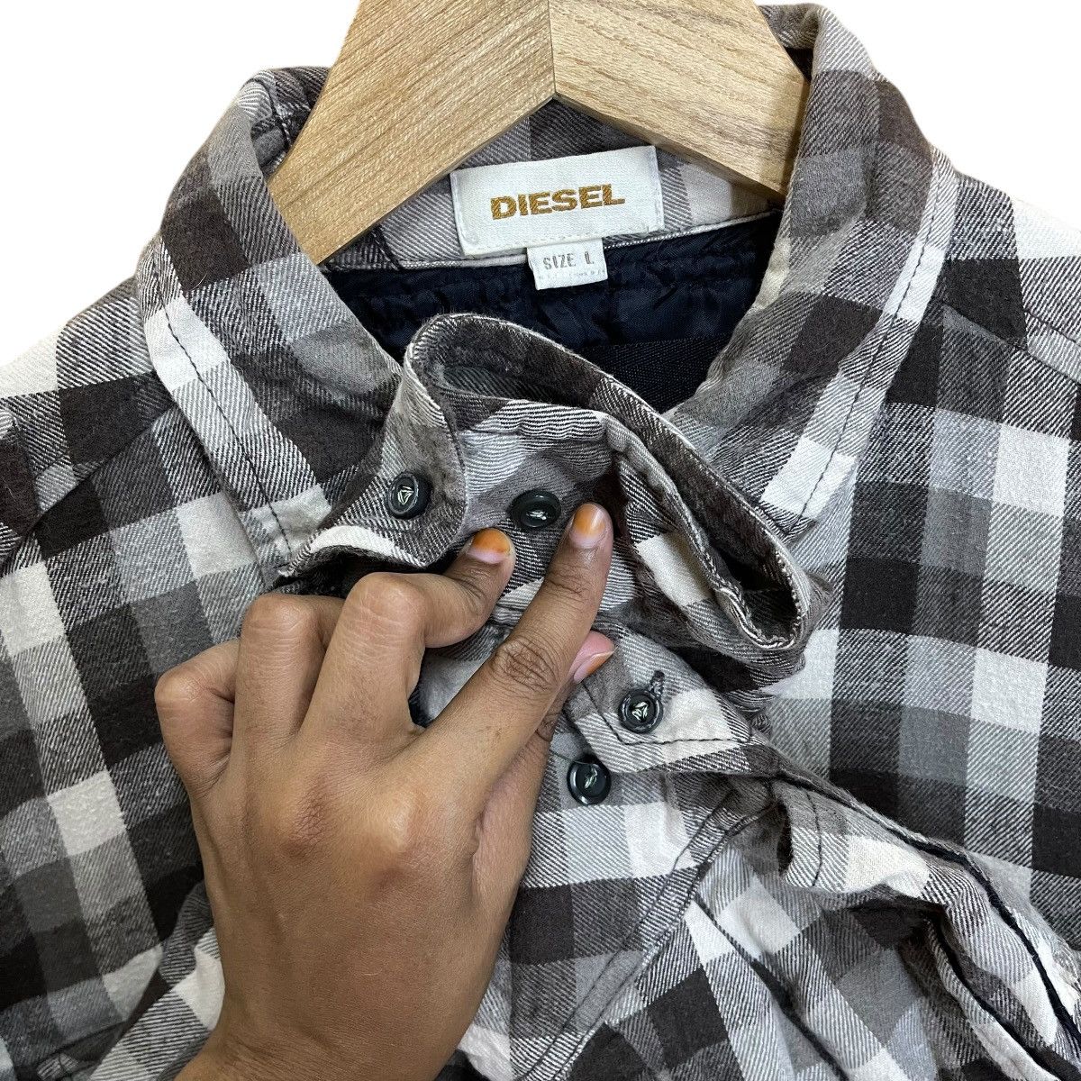 Diesel DIESEL CHECKED BUTTON JACKET Size US M / EU 48-50 / 2 - 9 Thumbnail