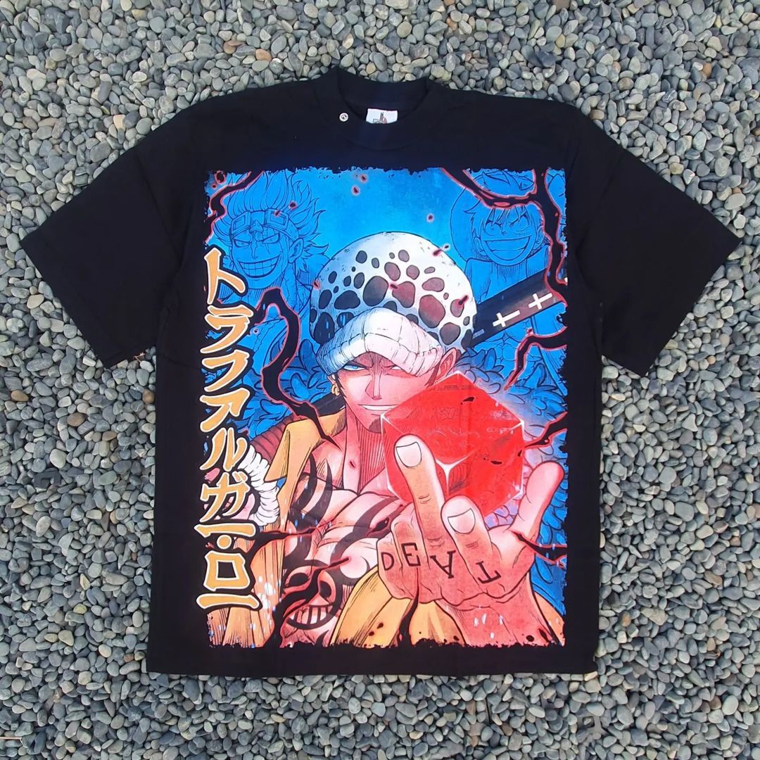 Anime × One Piece 🔥Rare🔥ONE PIECE : Trafalgar D Law '3 Hilarious Captain' Size US XL / EU 56 / 4 - 1 Thumbnail