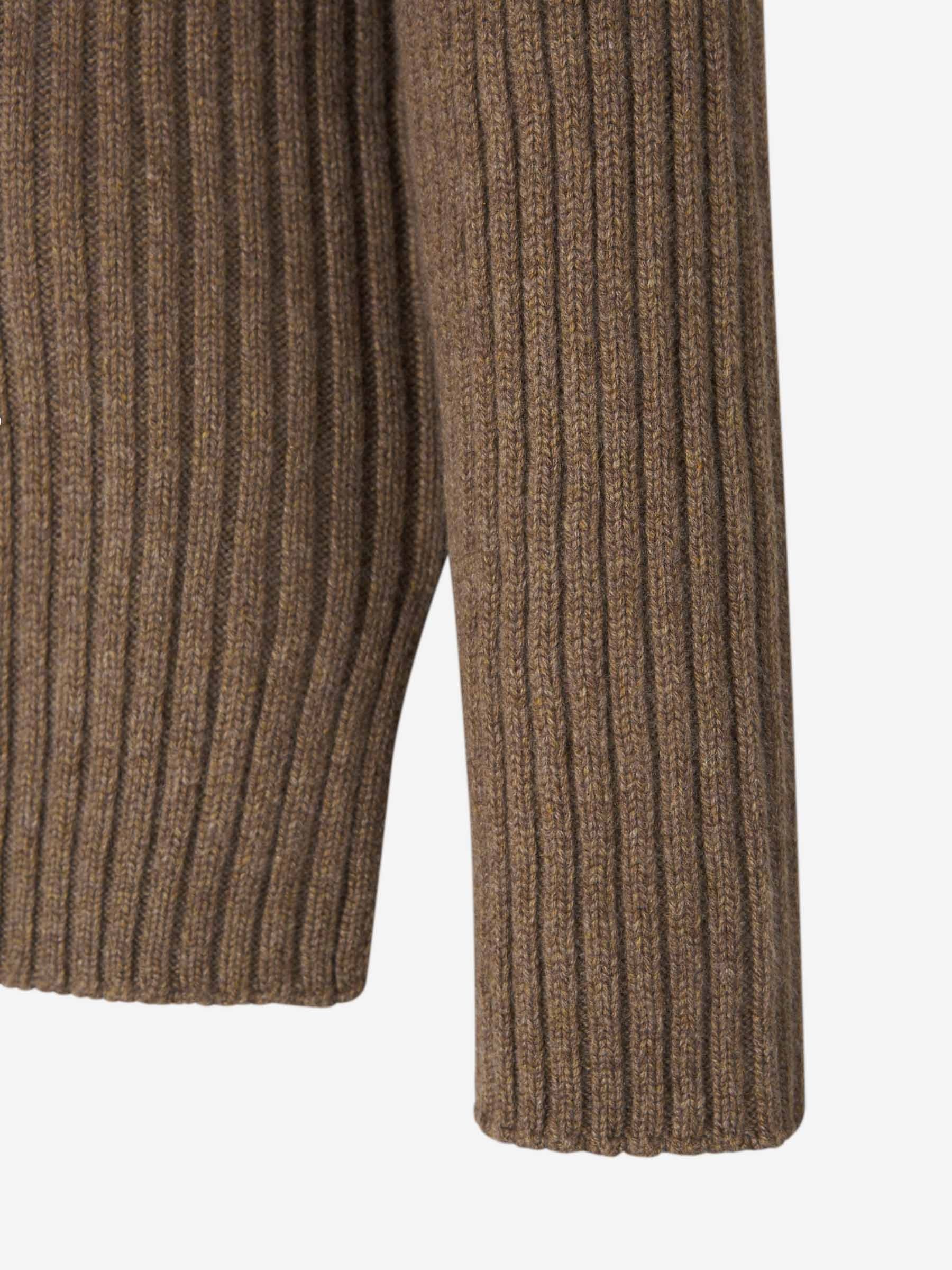 Loro Piana o1w1db10825 FAO2823 Fobello Turtleneck Sweater in Brown Size XS / US 0-2 / IT 36-38 - 4 Thumbnail