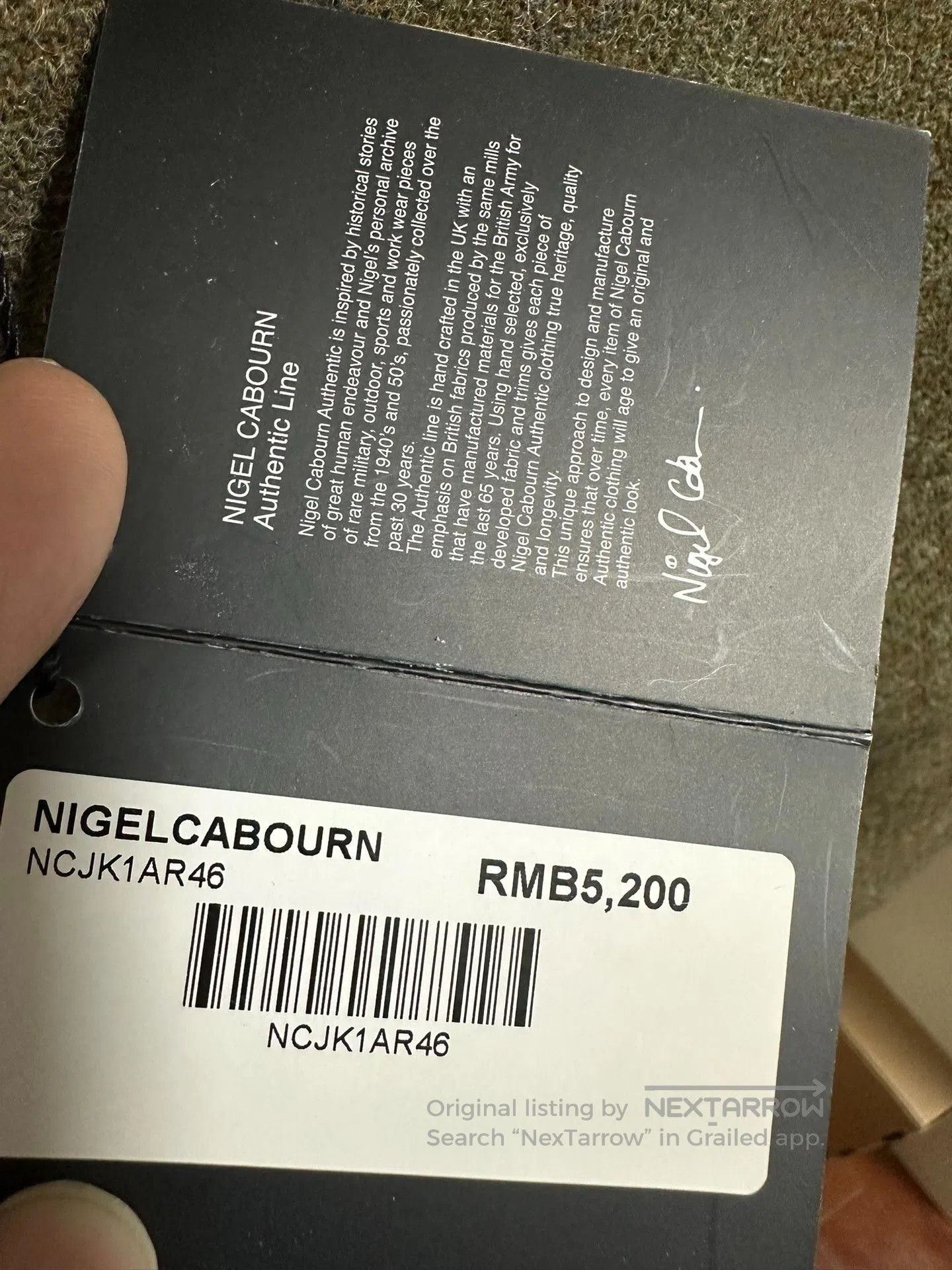 Nigel Cabourn Nigel Cabourn Classic Mallory Jacket. Size US S / EU 44-46 / 1 - 9 Thumbnail