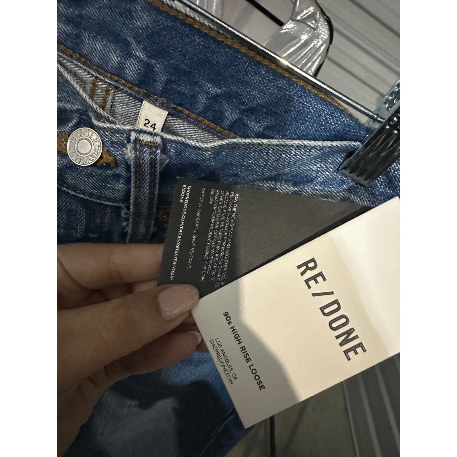 RE/DONE Re/Done | Comfort Stretch High Rise Stove Pipe Size 24" / US 00 / IT 34 - 5 Thumbnail