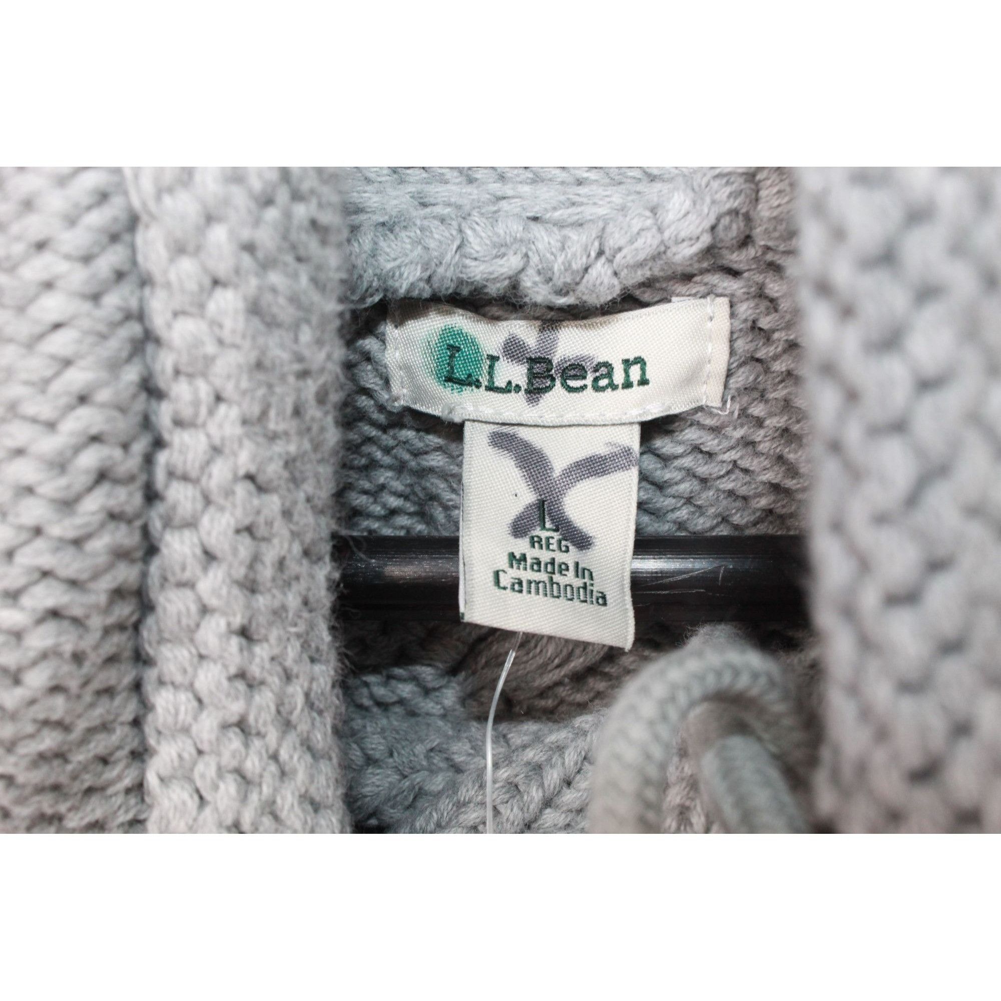 L.L. Bean LL Bean Double L Mixed Cable Sweater Funnelneck Size L / US 10 / IT 46 - 7 Thumbnail