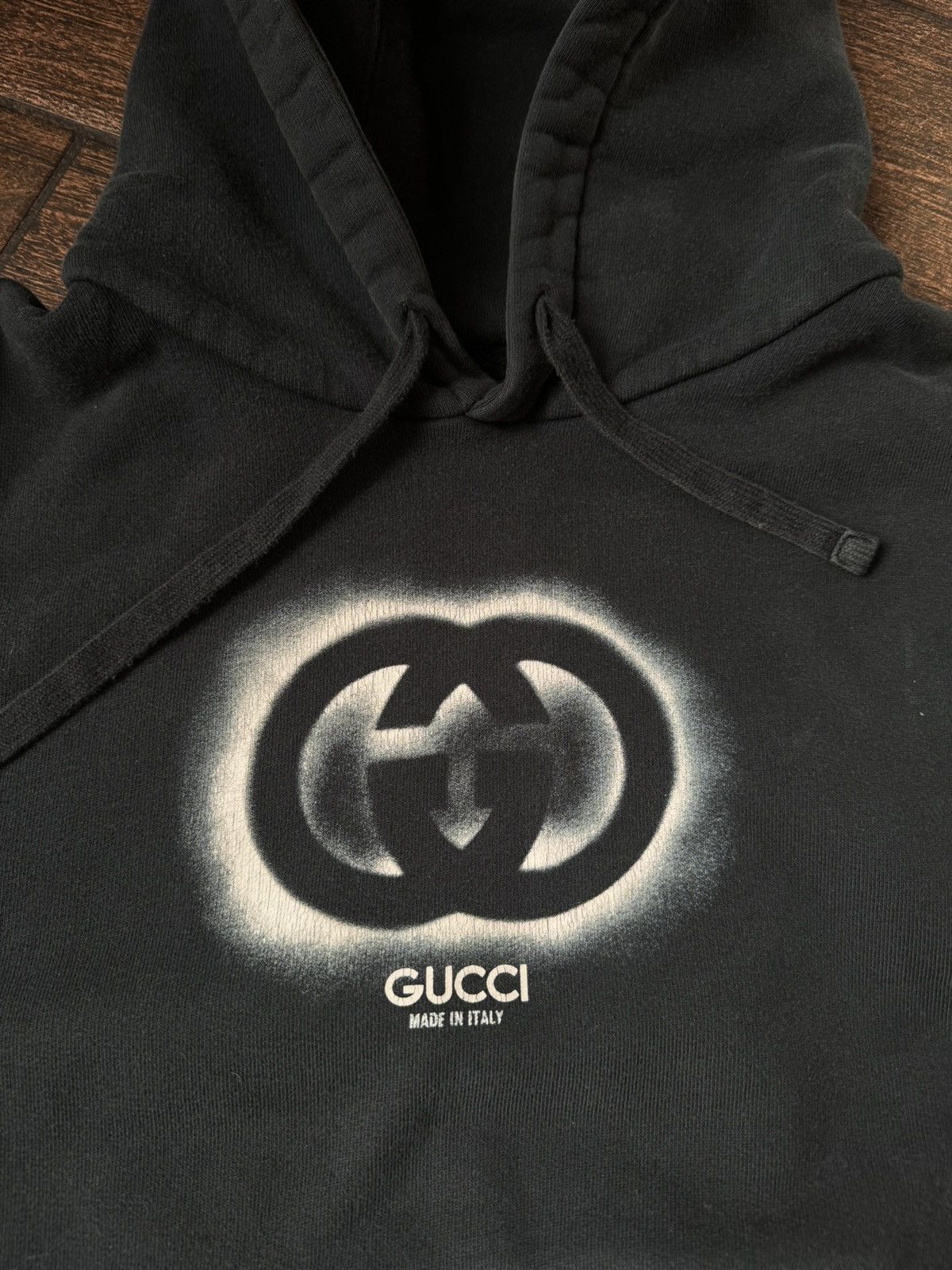 Gucci Gucci hoodie graffiti monogram logo Size US S / EU 44-46 / 1 - 2 Thumbnail