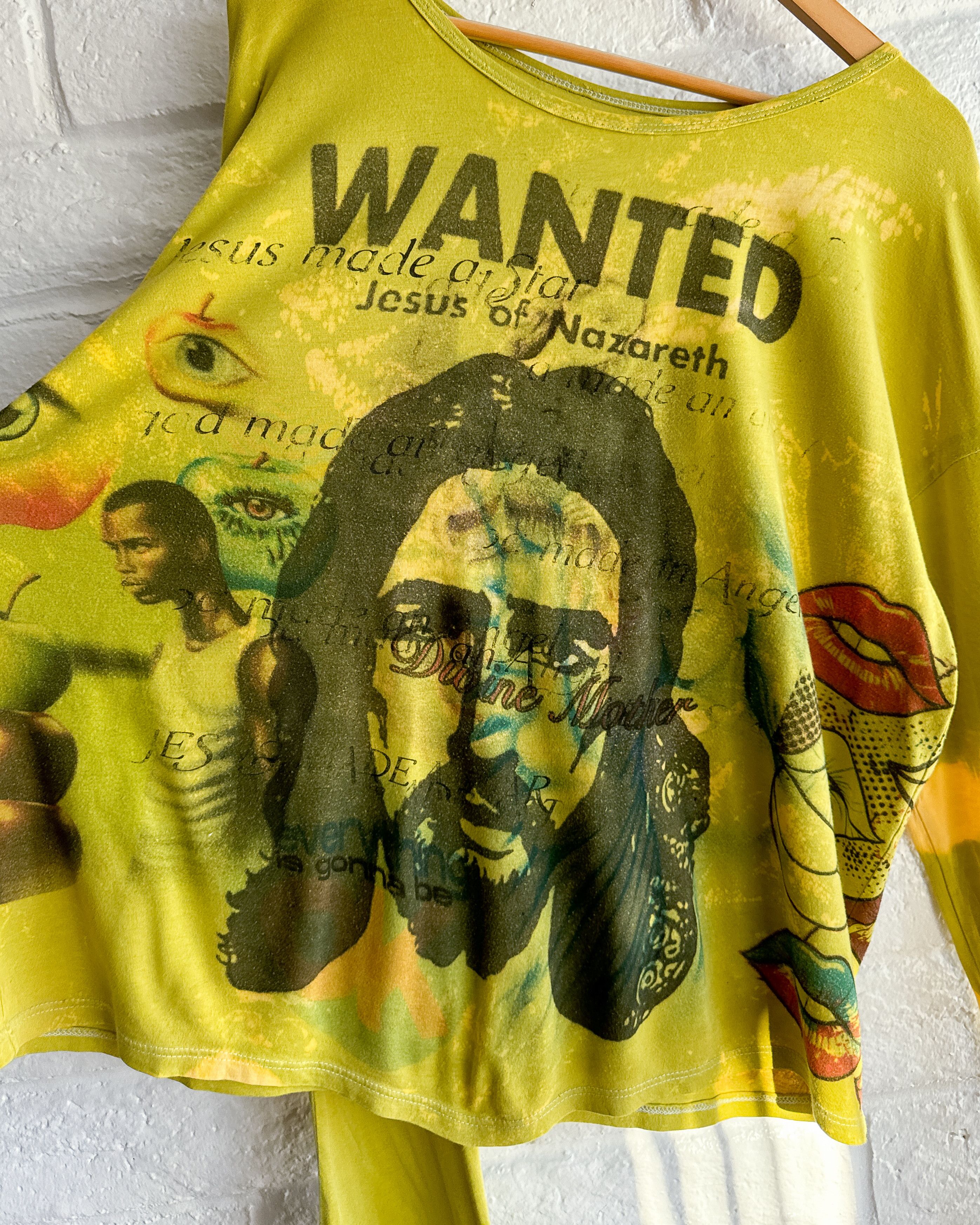 Vintage Jesus Wanted Long Sleeve T Shirt Tie Dye Custom 1 of 1 Size US XL / EU 56 / 4 - 2 Thumbnail